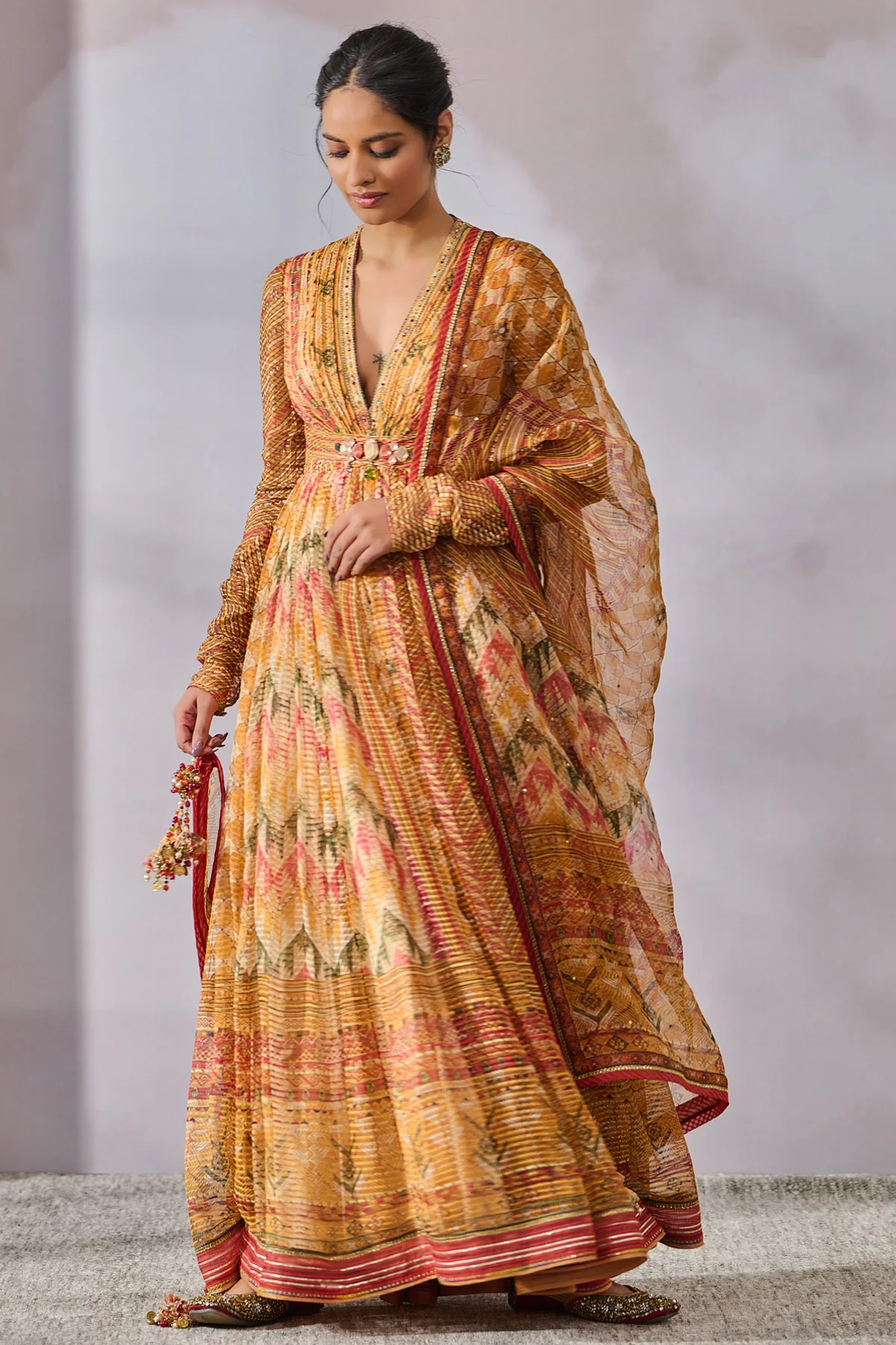 Anarkali Dupatta Churidar - Image 2