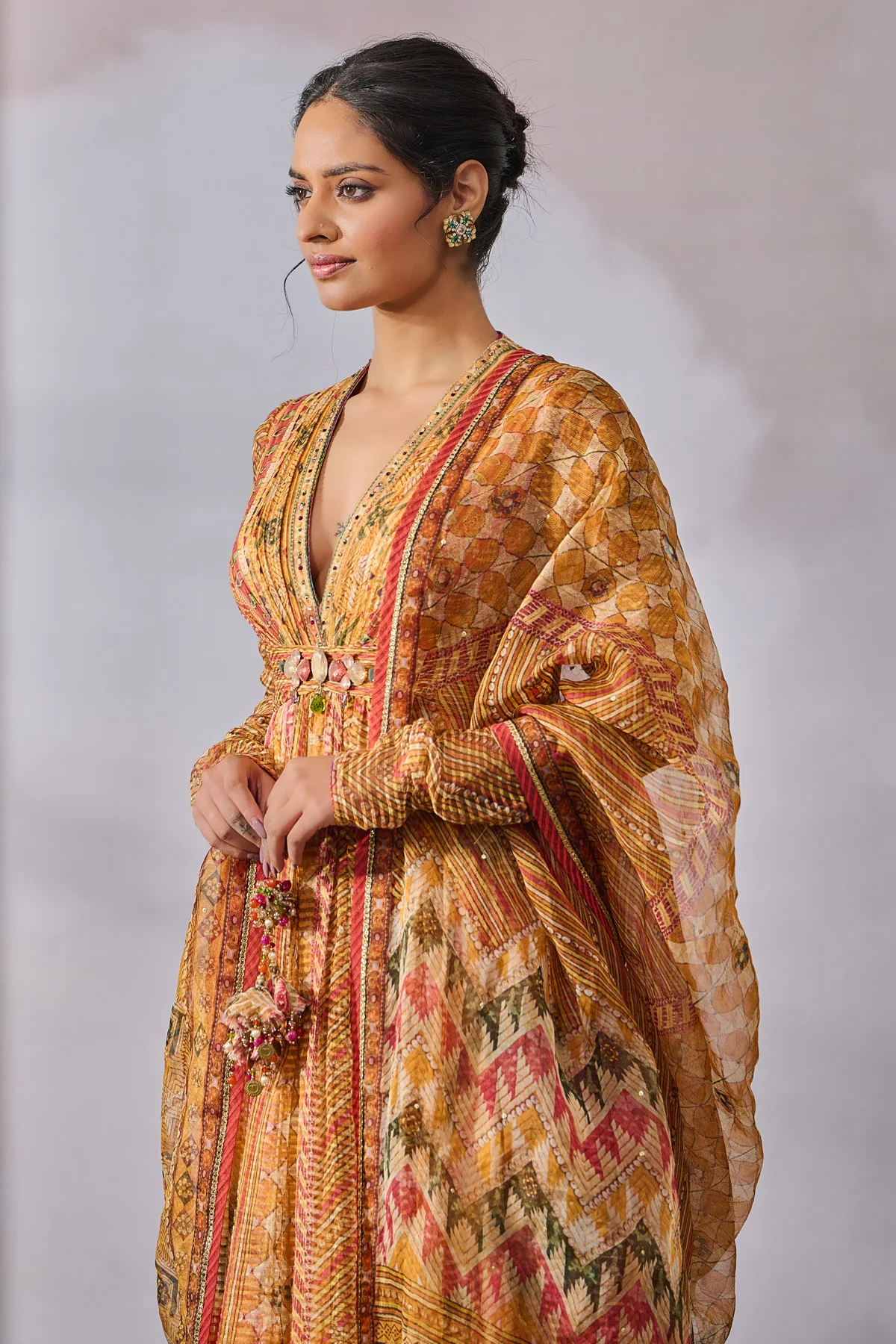 Anarkali Dupatta Churidar - Image 3