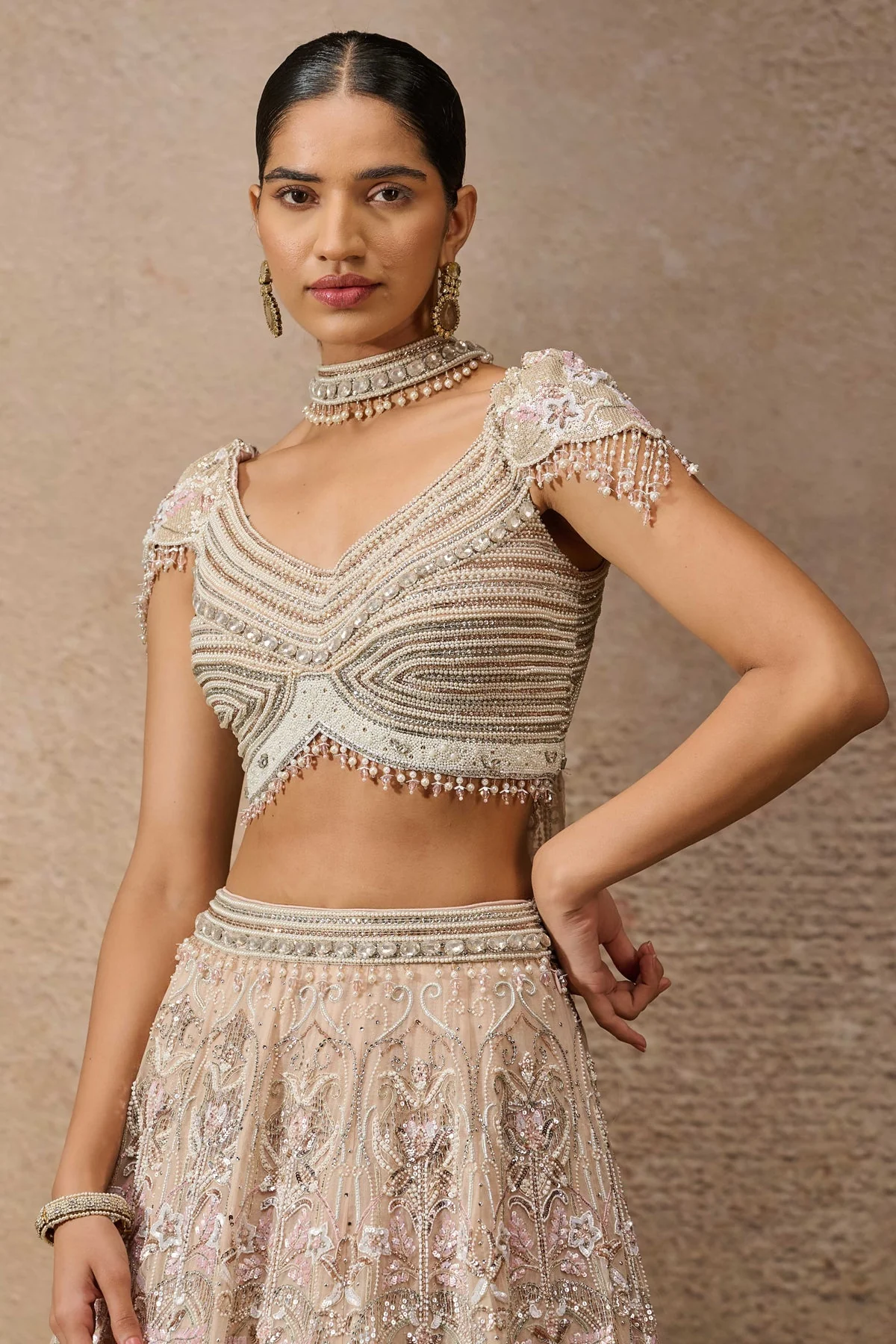 Art Nouveau Inspired Classic Lehenga - Image 3