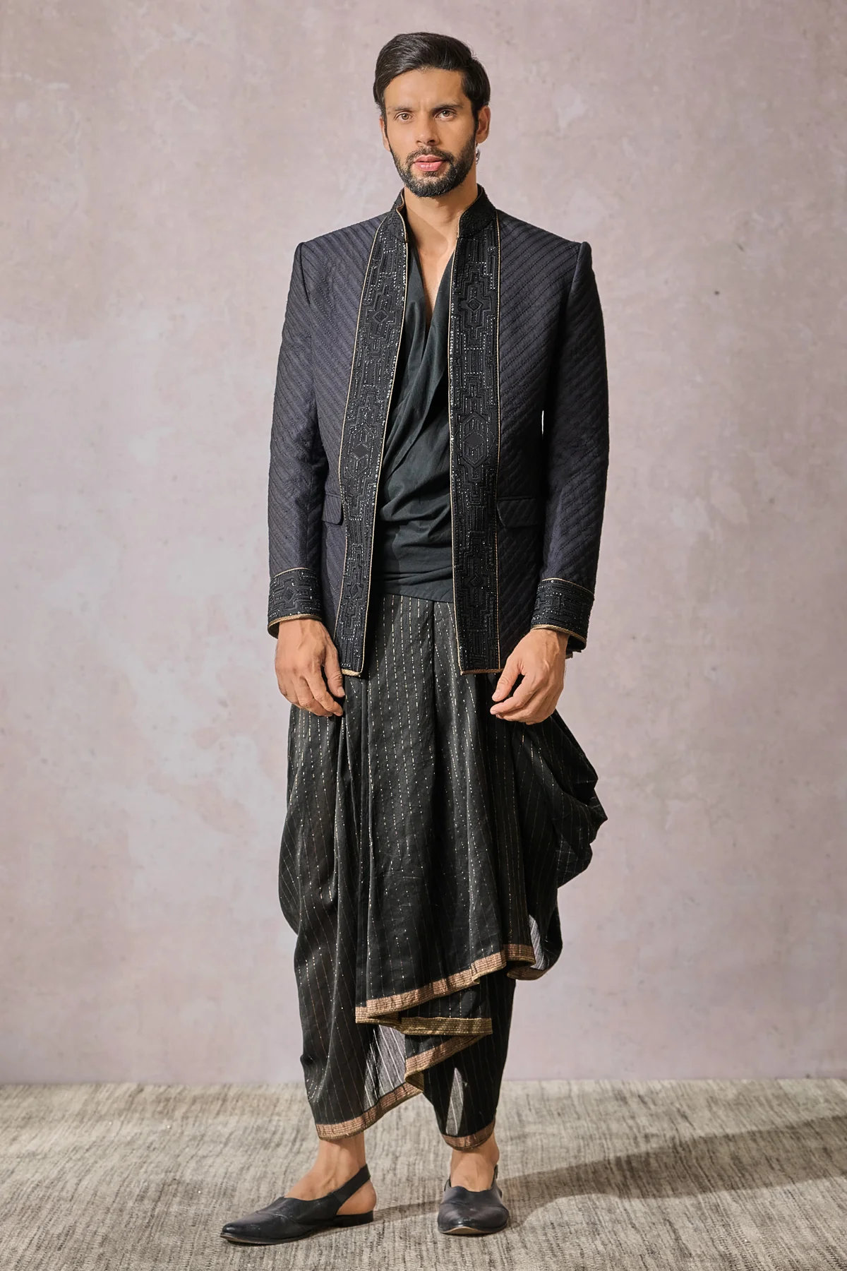 Bandgala Shirt Dhoti - Image 3