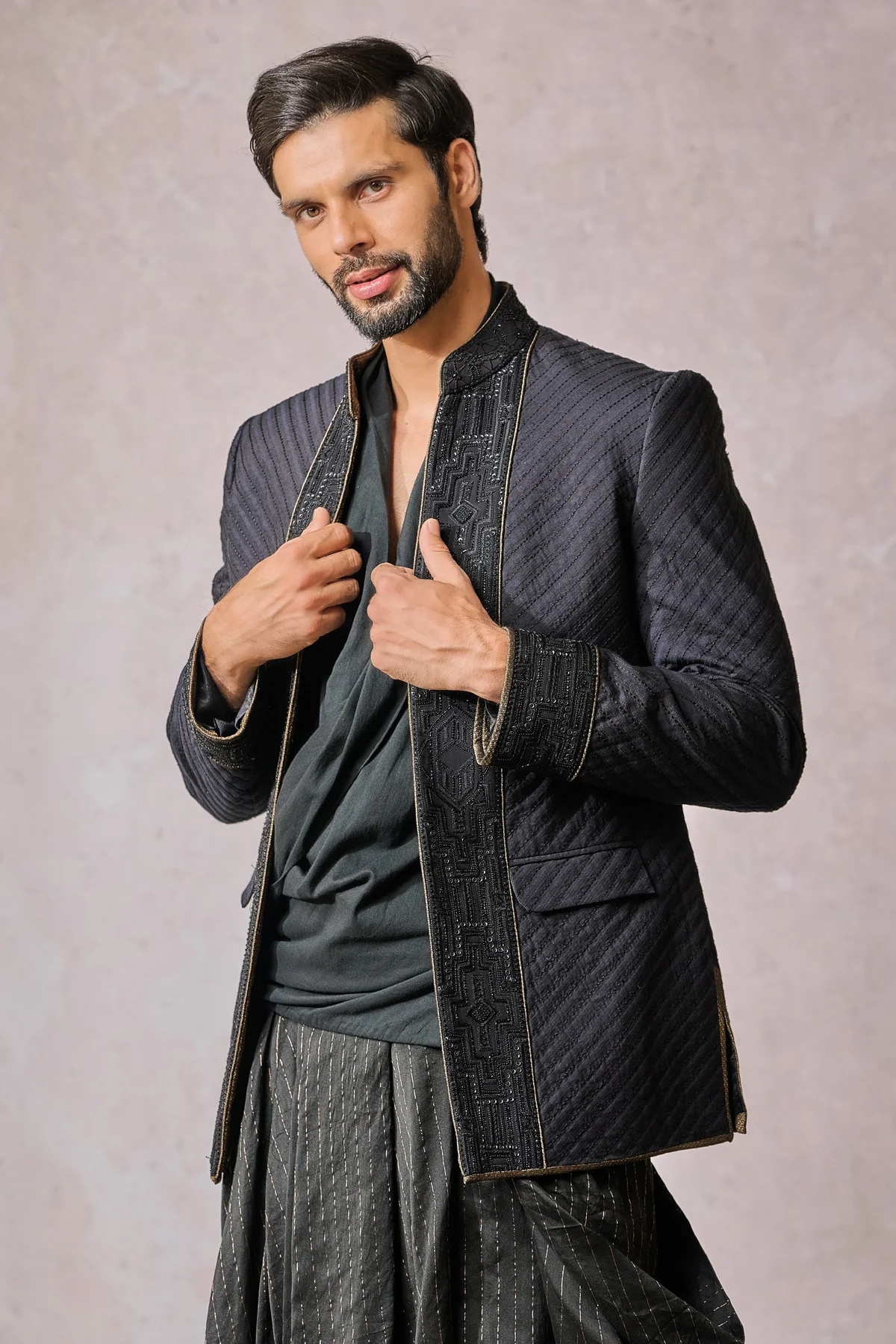 Bandgala Shirt Dhoti - Image 4