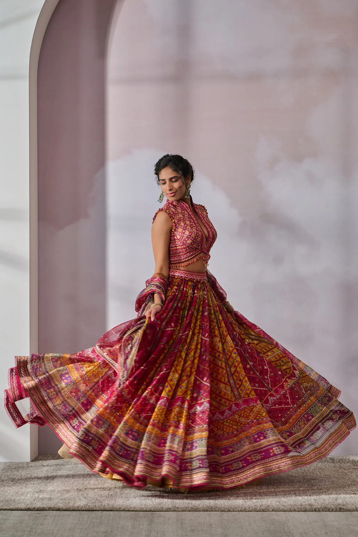 Blouse Dupatta Lehenga - Image 4