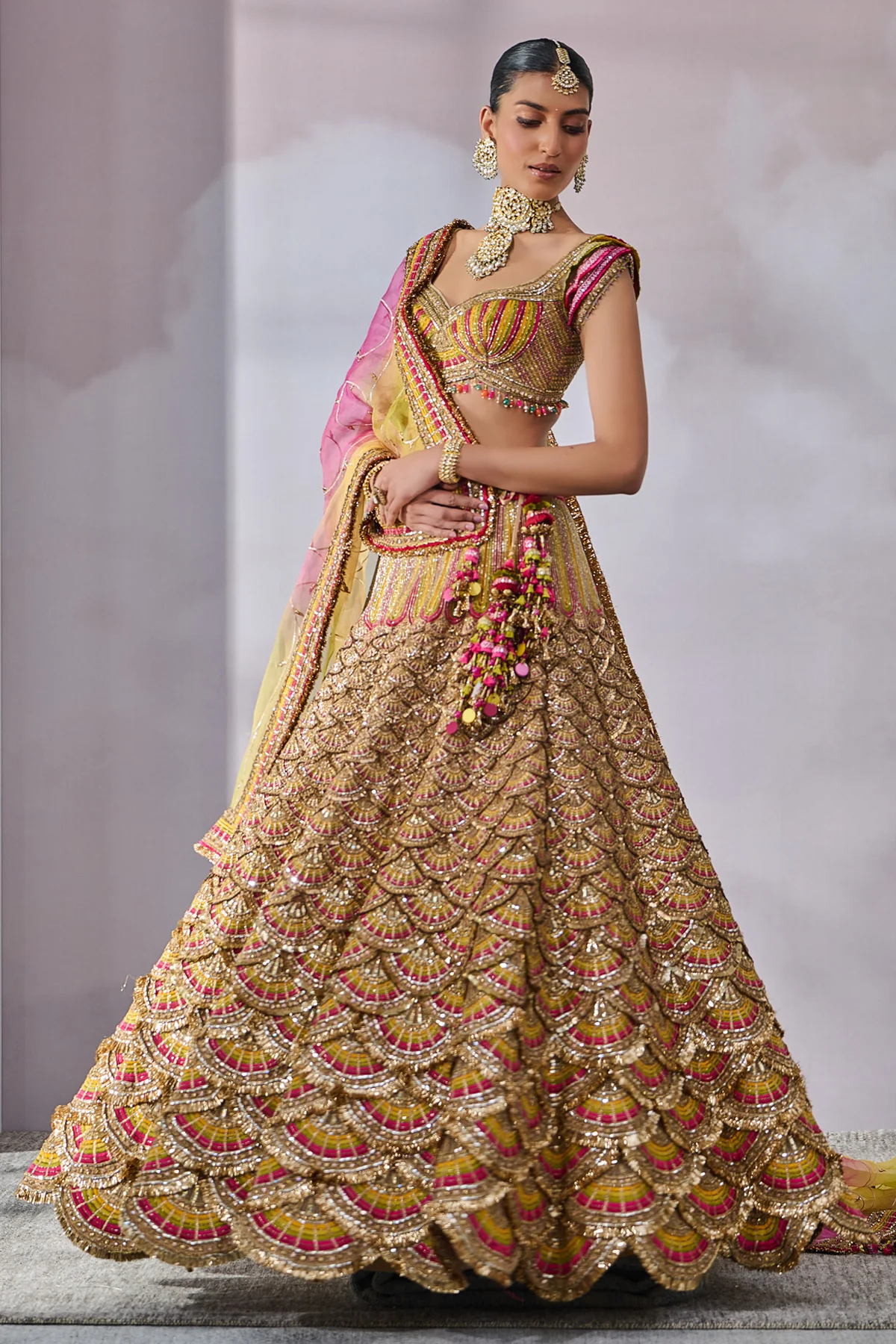 Blouse Dupatta Lehenga - Image 3