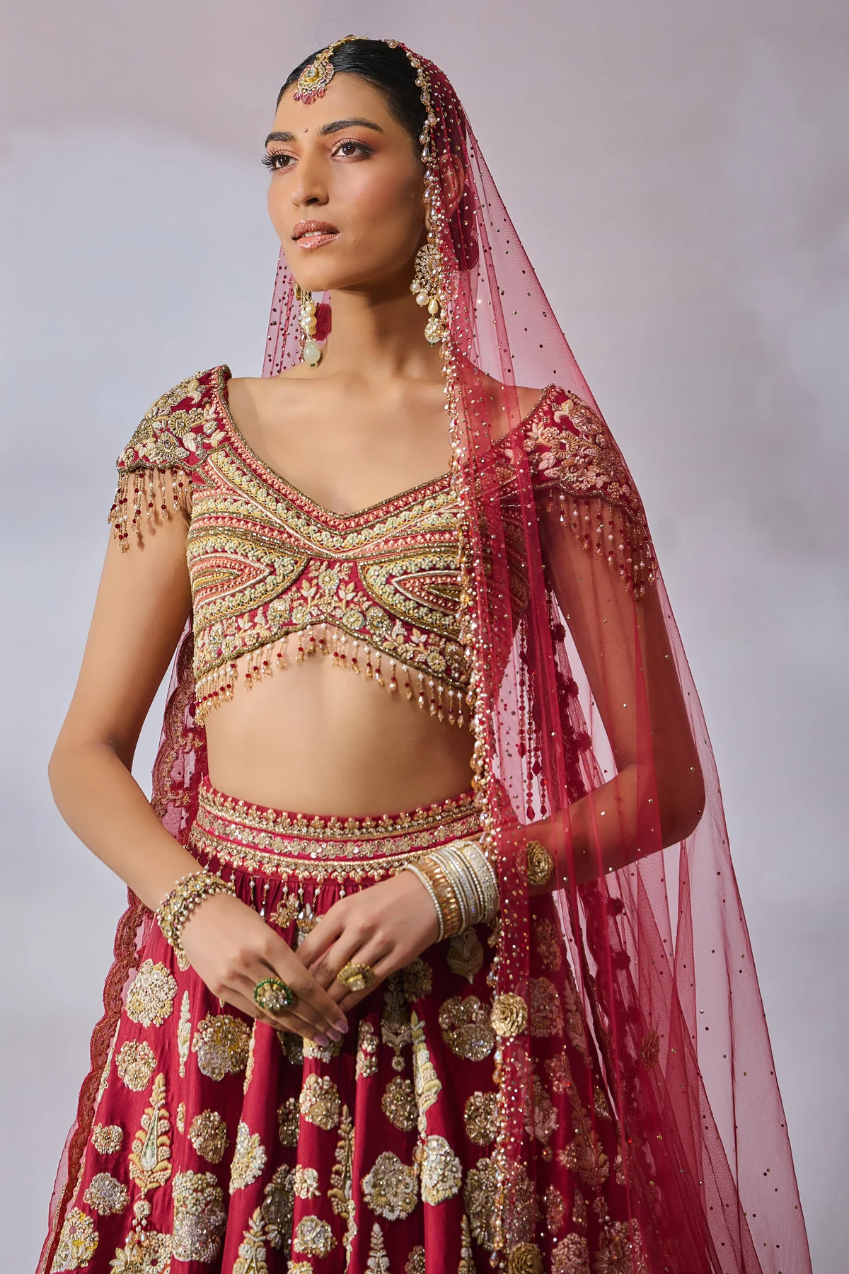 Blouse Lehenga Veil Wings - Image 2