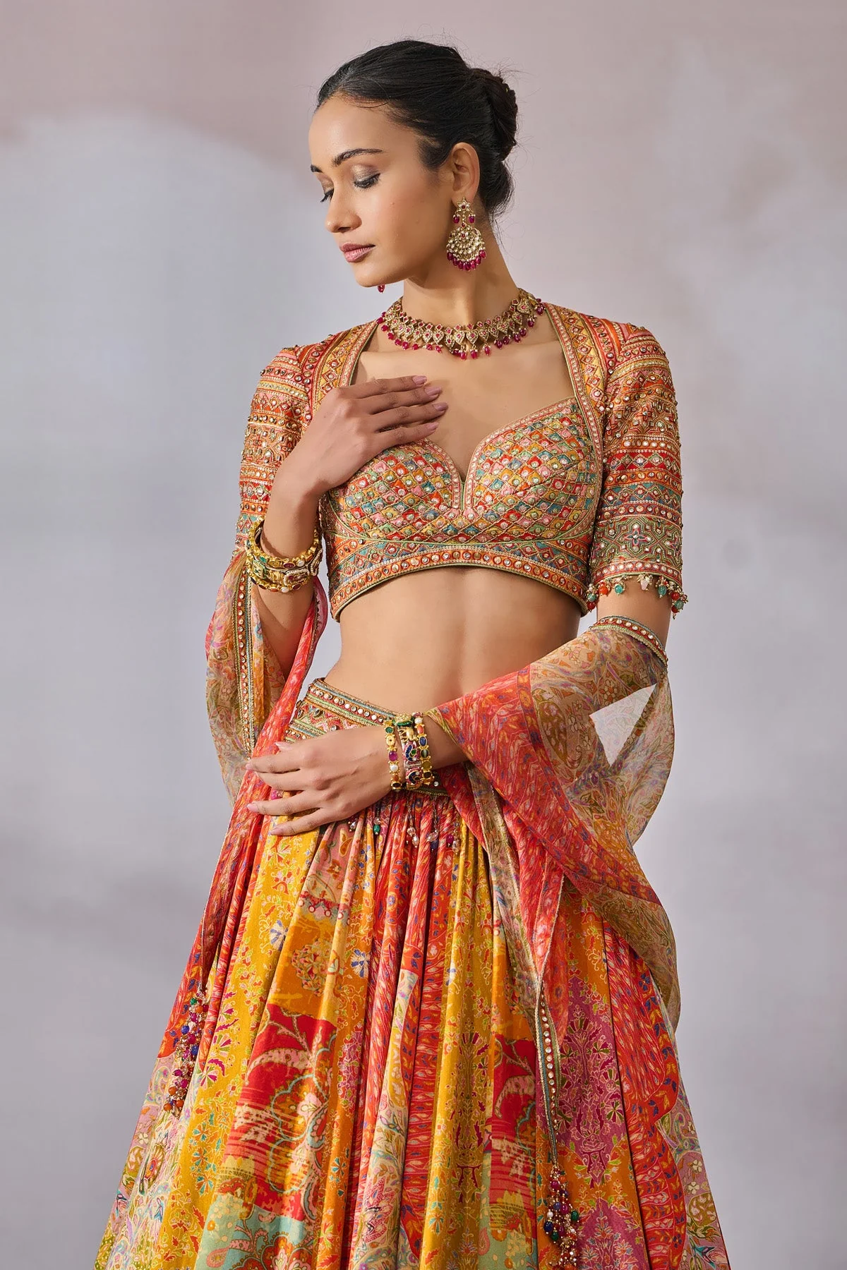 Blouse Scarf Lehenga - Image 2