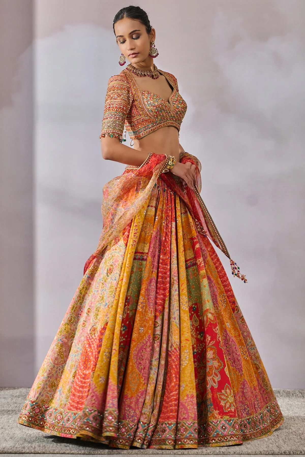 Blouse Scarf Lehenga - Image 3