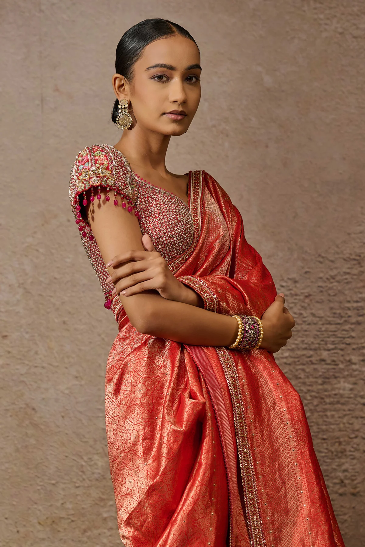 Brocade Saree Blouse Fabric - Image 4