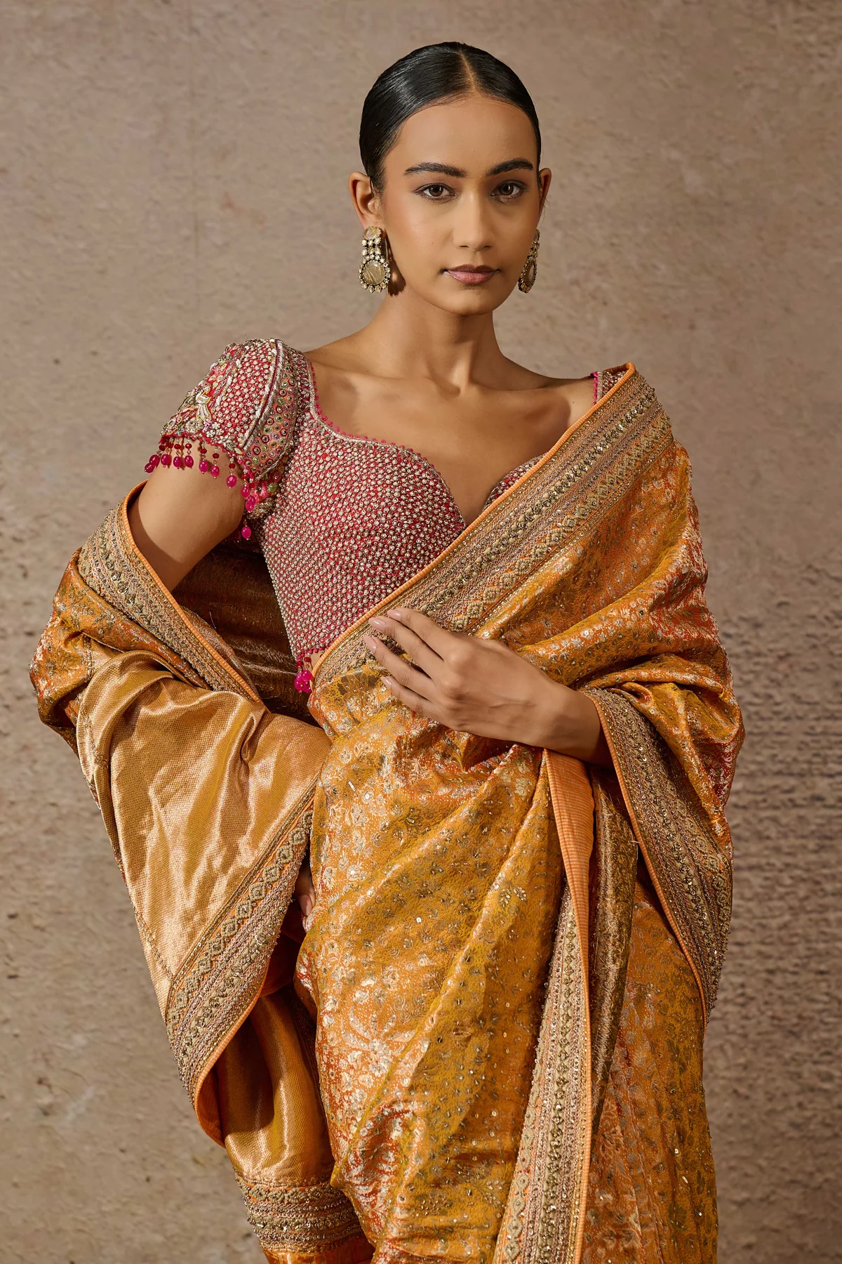 Brocade Saree Blouse Fabric - Image 2