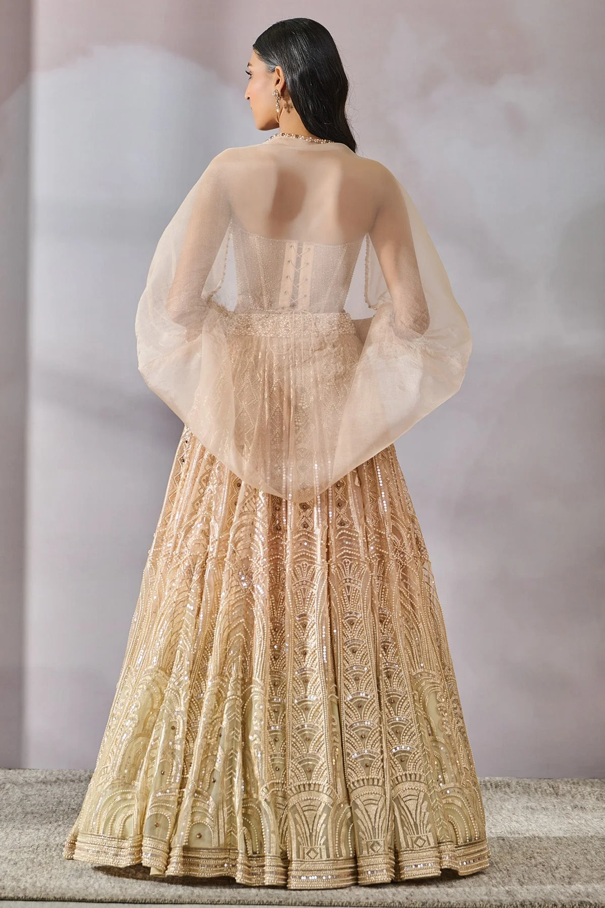 Bustier Shirt Lehenga - Image 3