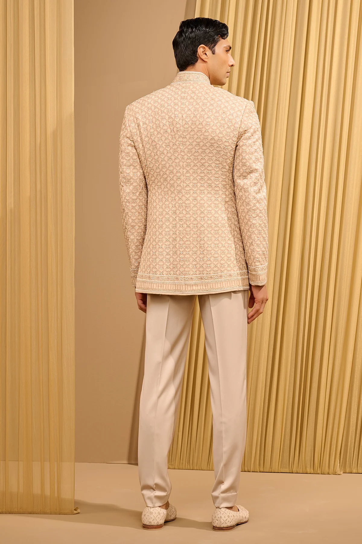 Chikankari Bandhgala Set - Image 5