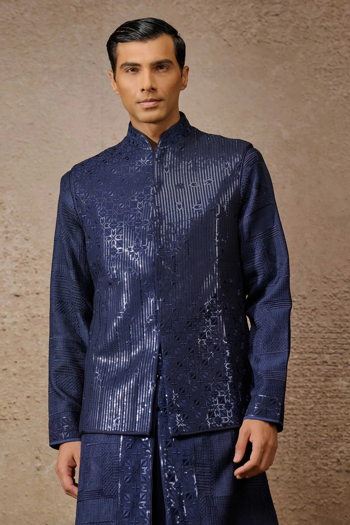 Chikankari Waistcoat Set - Image 3
