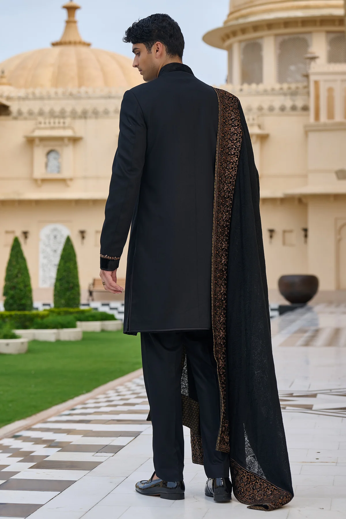 Classic Achkan Sherwani Set - Image 8