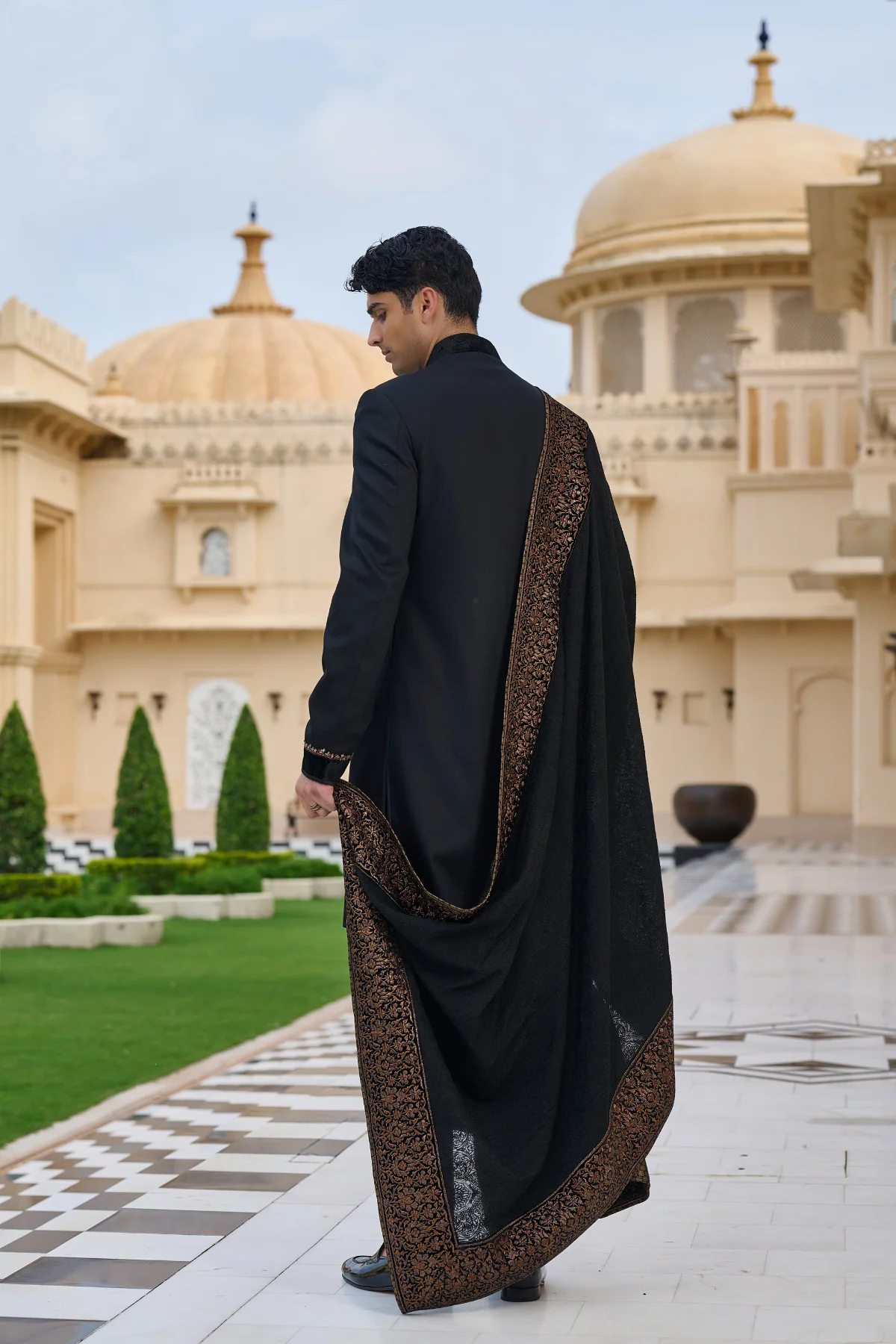 Classic Achkan Sherwani Set - Image 9