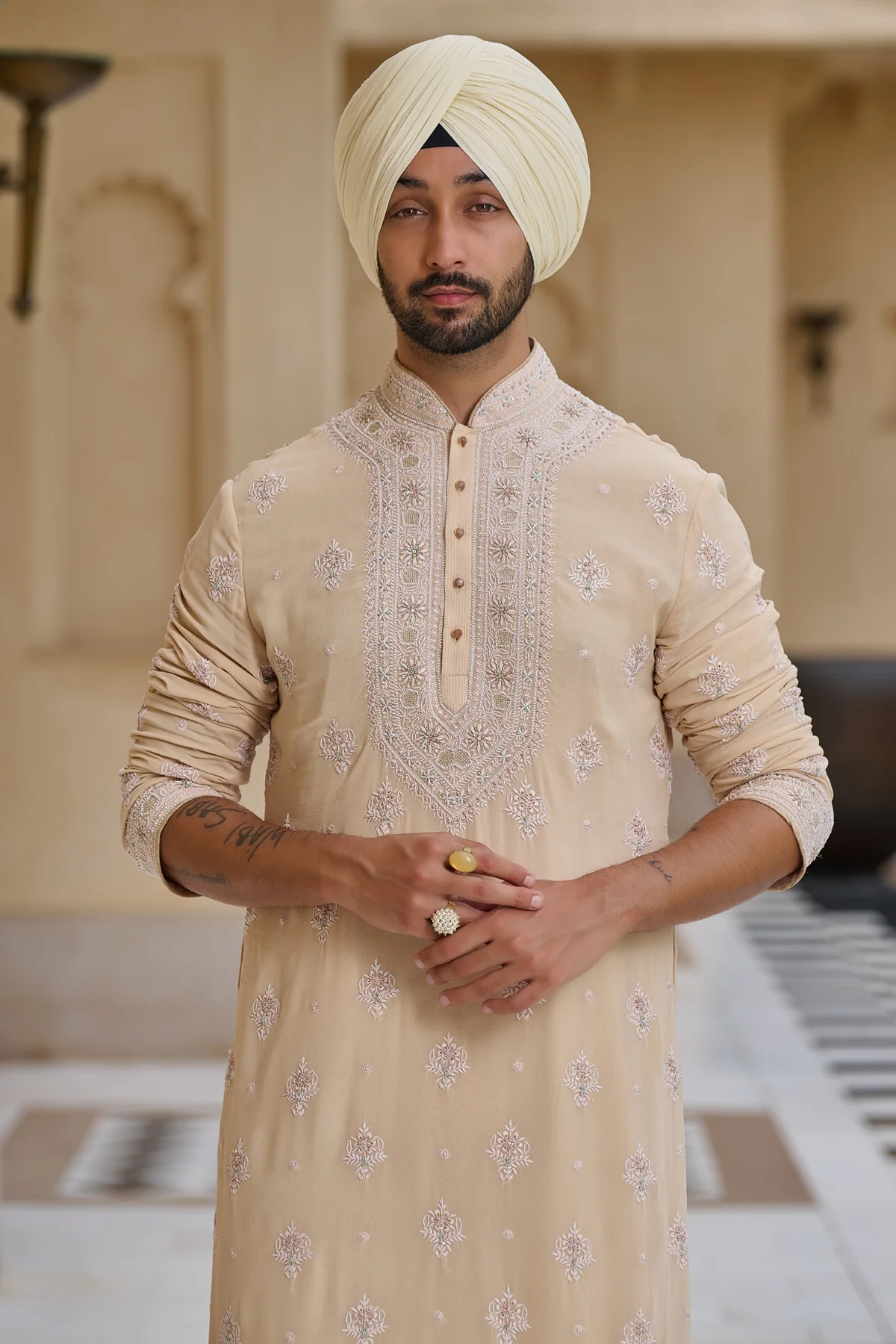 Classic Chikankari Embroidered Kurta Set - Image 2