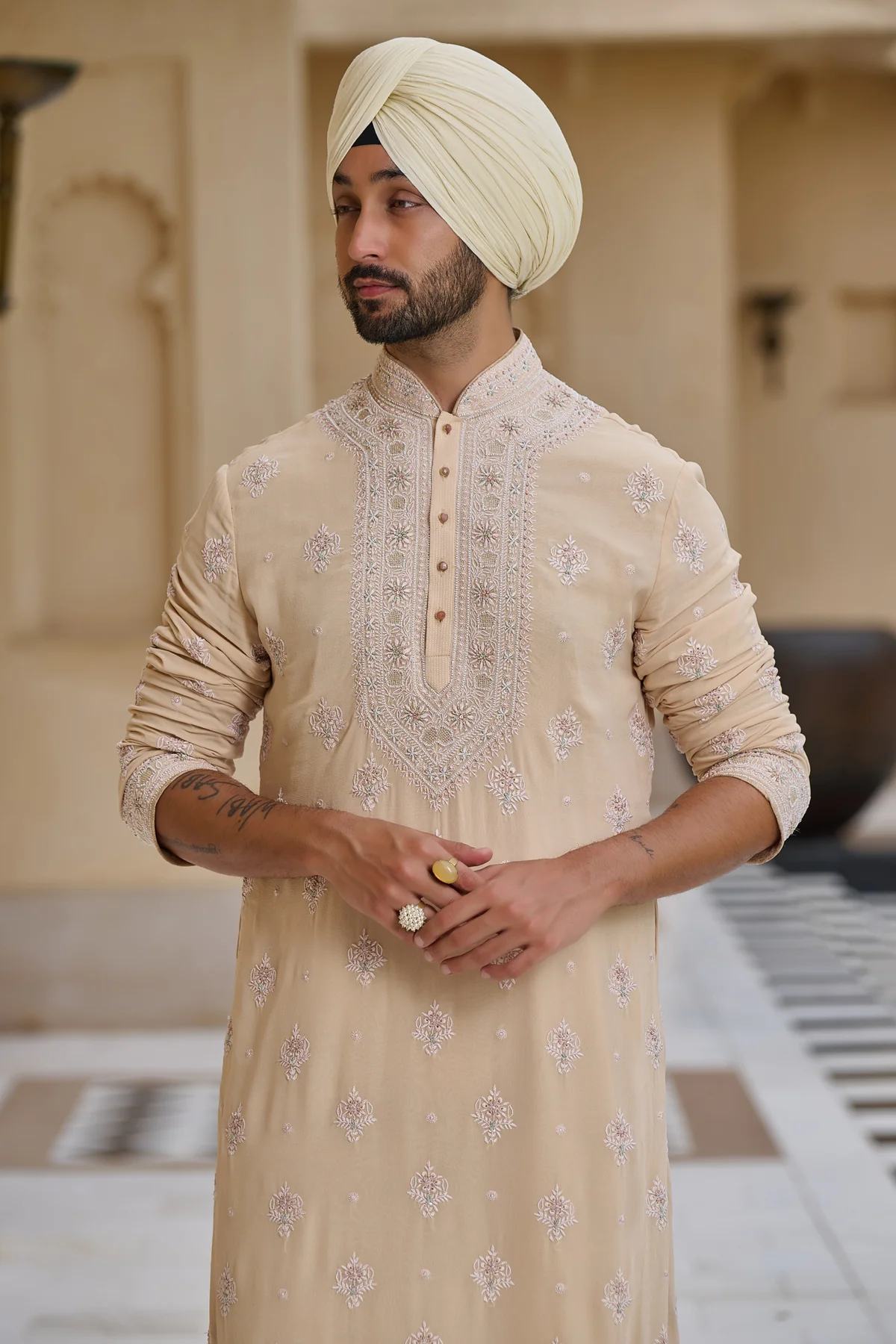 Classic Chikankari Embroidered Kurta Set - Image 3