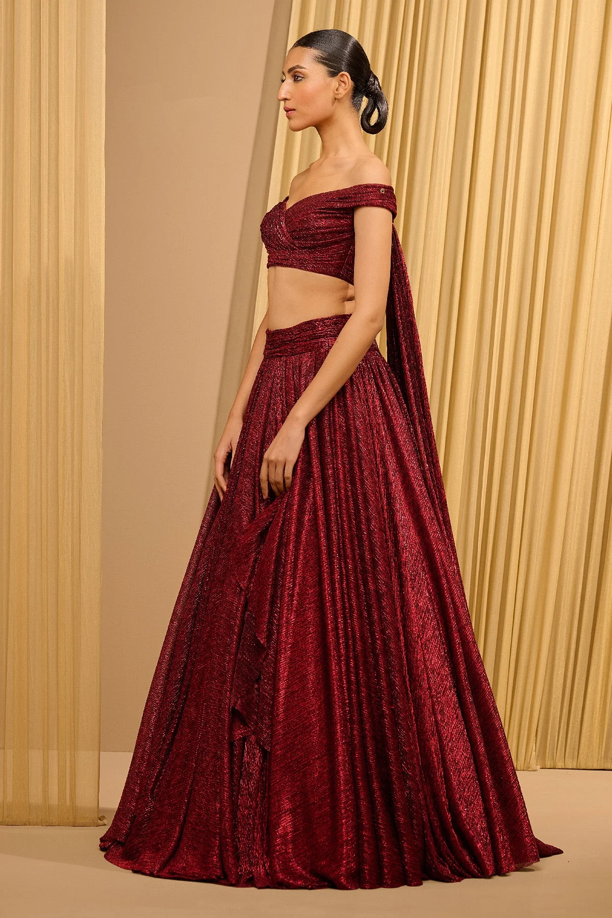 Classic Crinkle Lehenga - Image 4