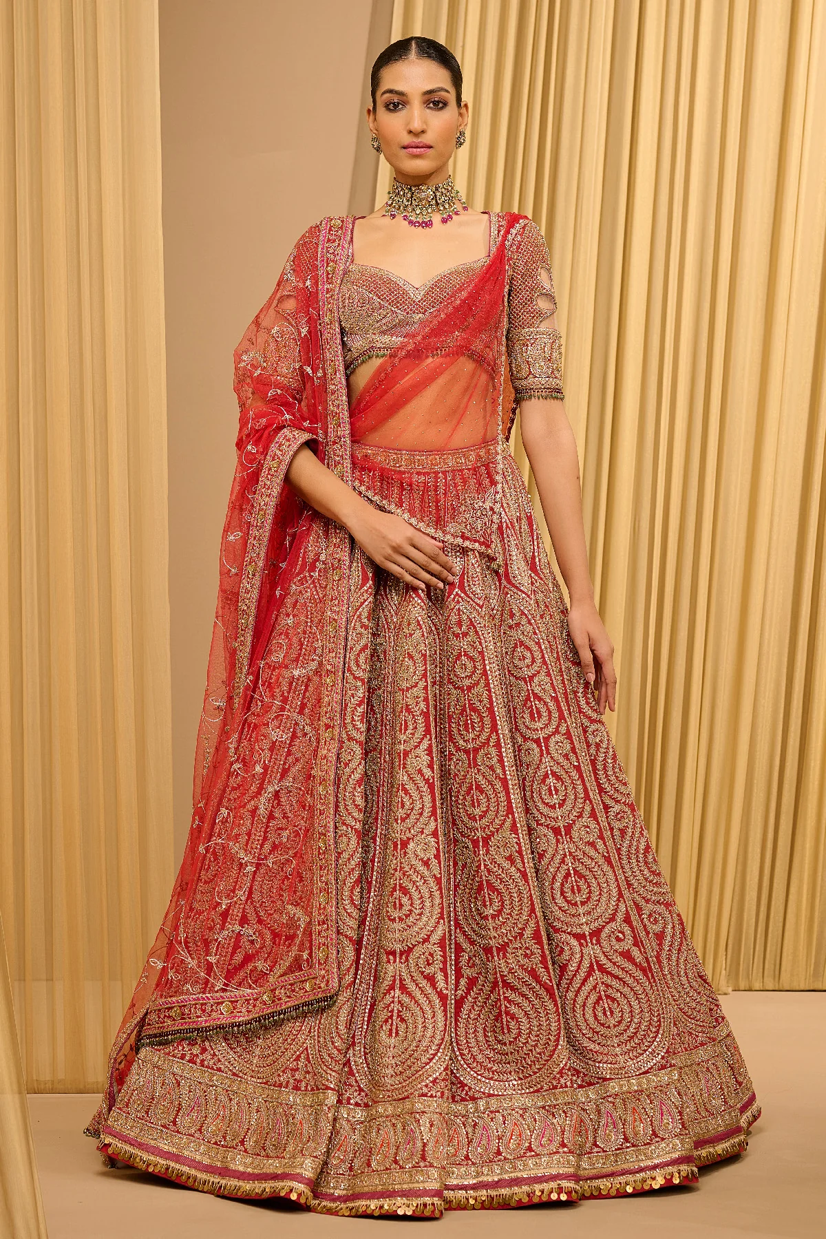 Classic Embroidered Bridal Lehenga