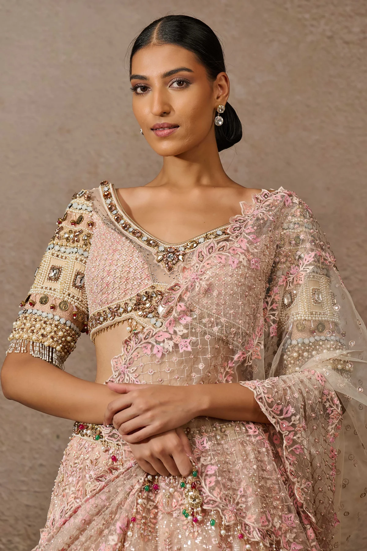 Classic Embroidered Lehenga - Image 3