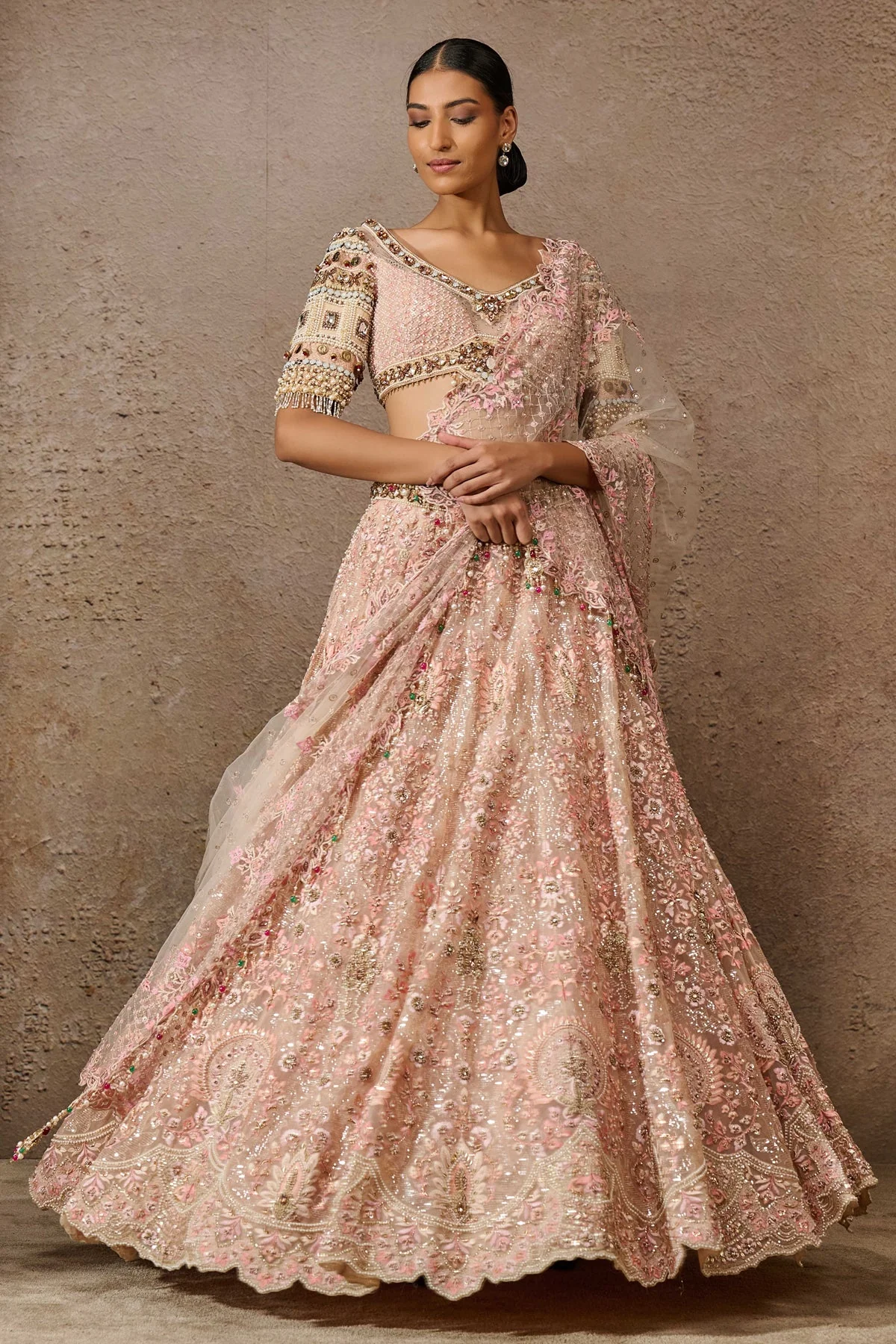 Classic Embroidered Lehenga - Image 2