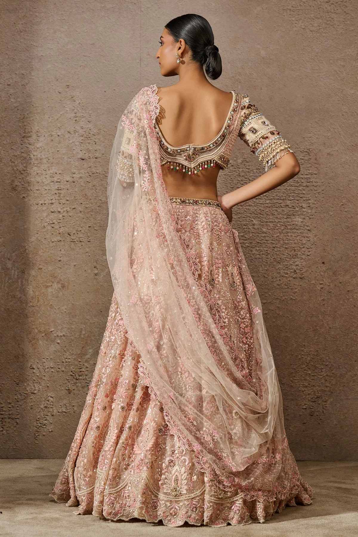 Classic Embroidered Lehenga - Image 4
