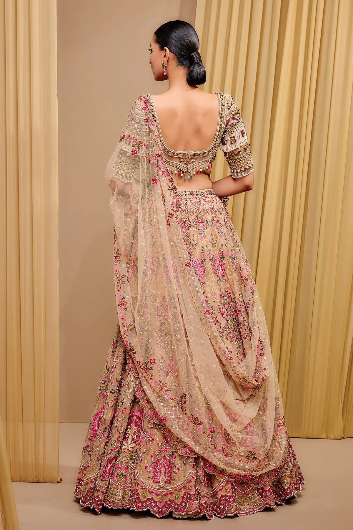 Classic Embroidered Lehenga - Image 4
