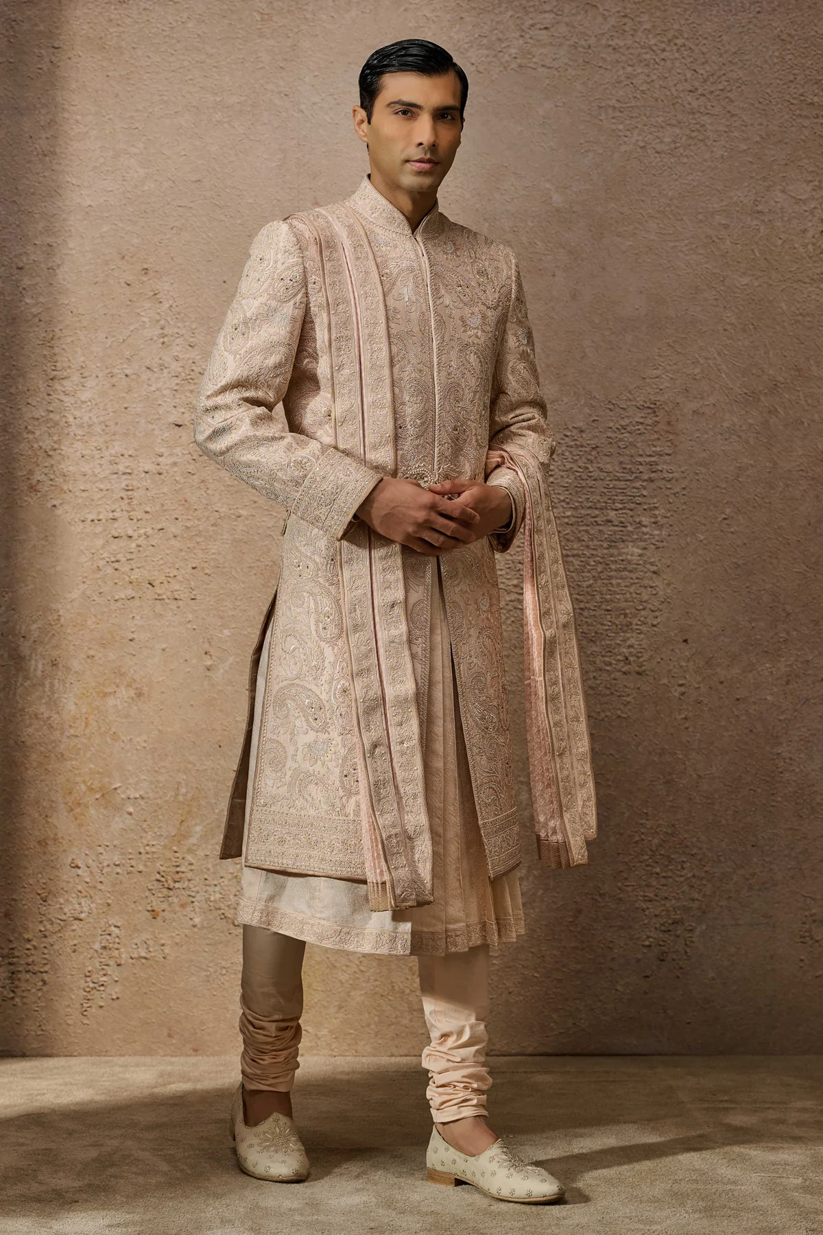 Classic Embroidered Sherwani Set - Image 2