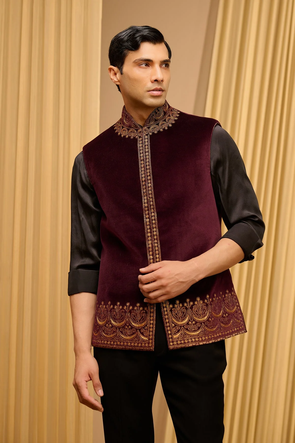 Classic Embroidered Waistcoat - Image 2