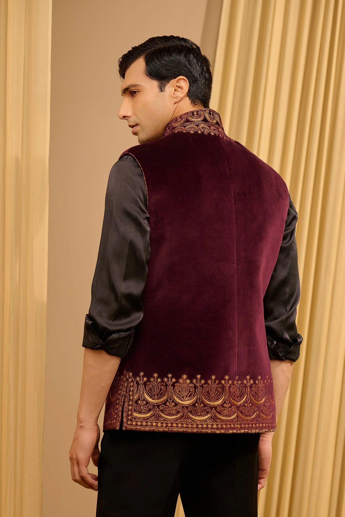 Classic Embroidered Waistcoat - Image 5