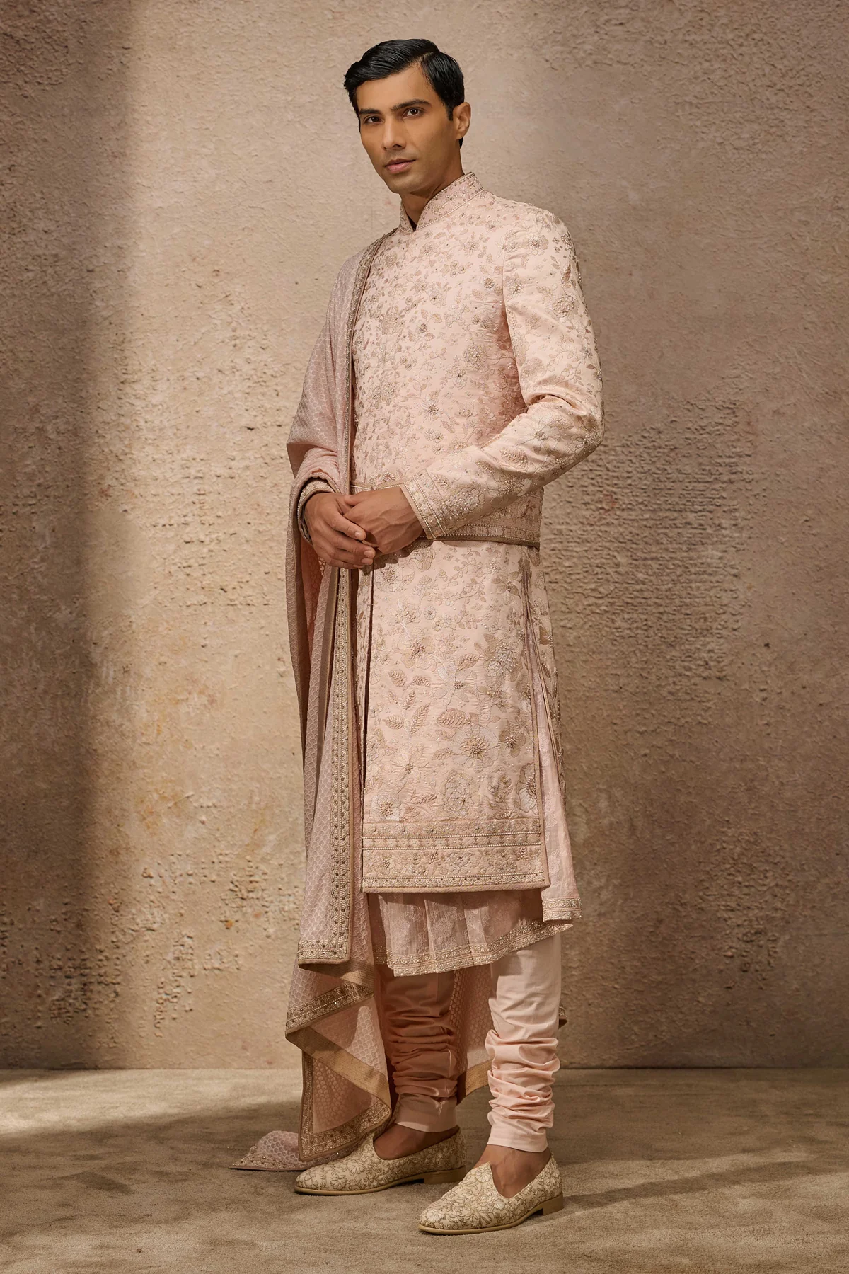 Classic Floral Sherwani Set - Image 2