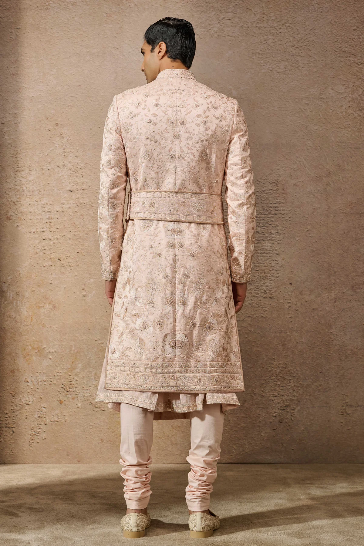 Classic Floral Sherwani Set - Image 4