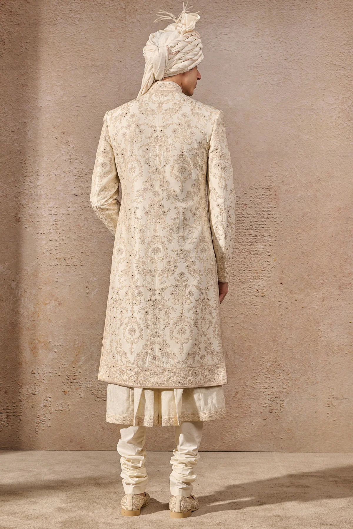 Classic Hand Embroidered Sherwani - Image 4