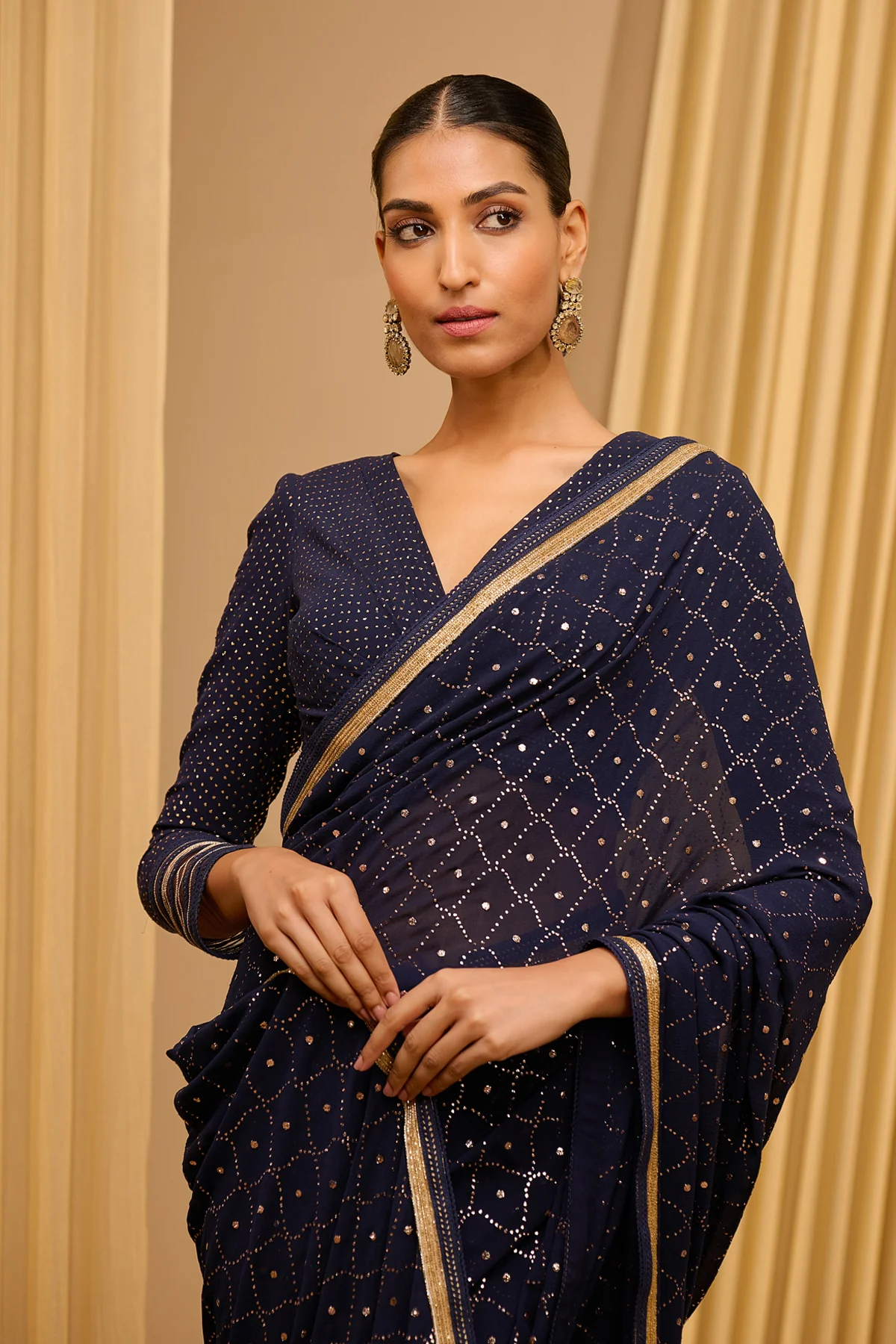 Classic Mukaish Saree - Image 4