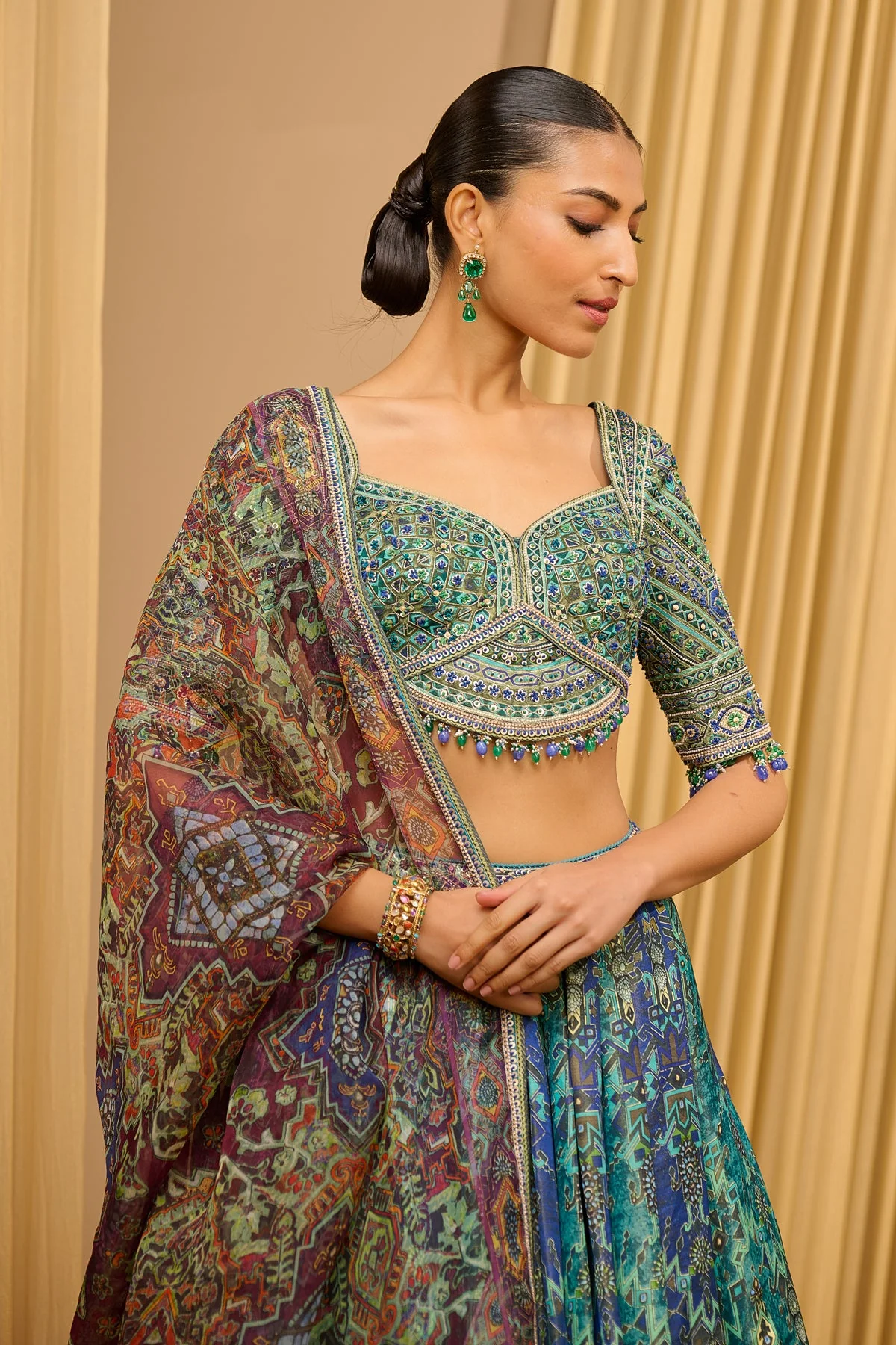 Classic Printed Lehenga - Image 4