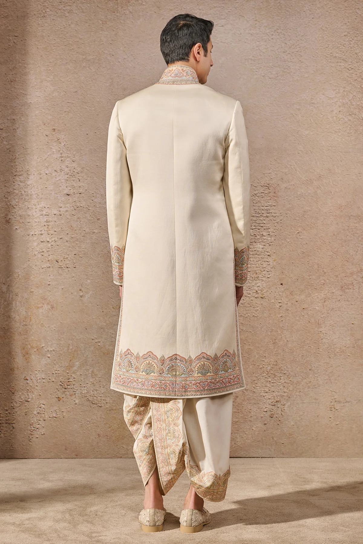 Classic Thread Work Embroidered Sherwani - Image 2