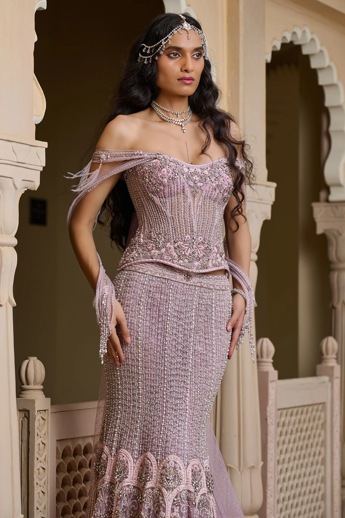 Crystal Fishtail Skirt Set - Image 3