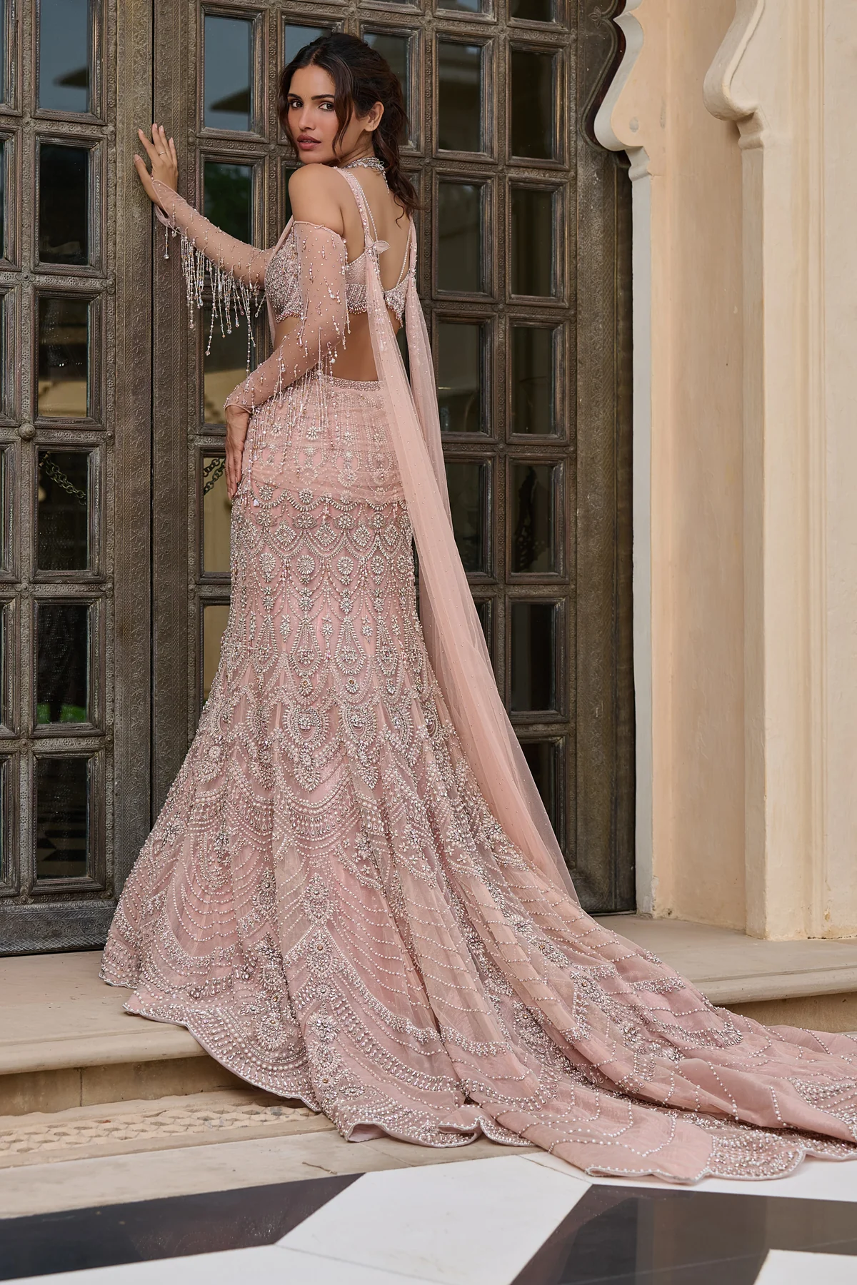Dori Embroidered Fishtail Lehenga - Image 5