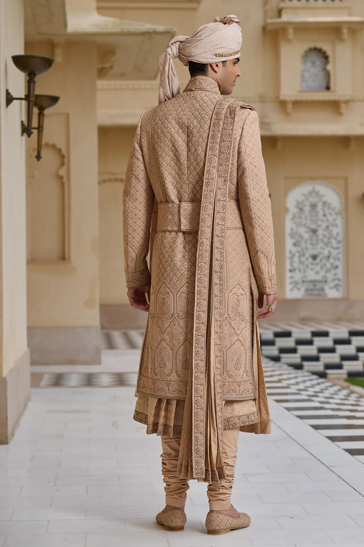 Dori Embroidered Sherwani Set - Image 5
