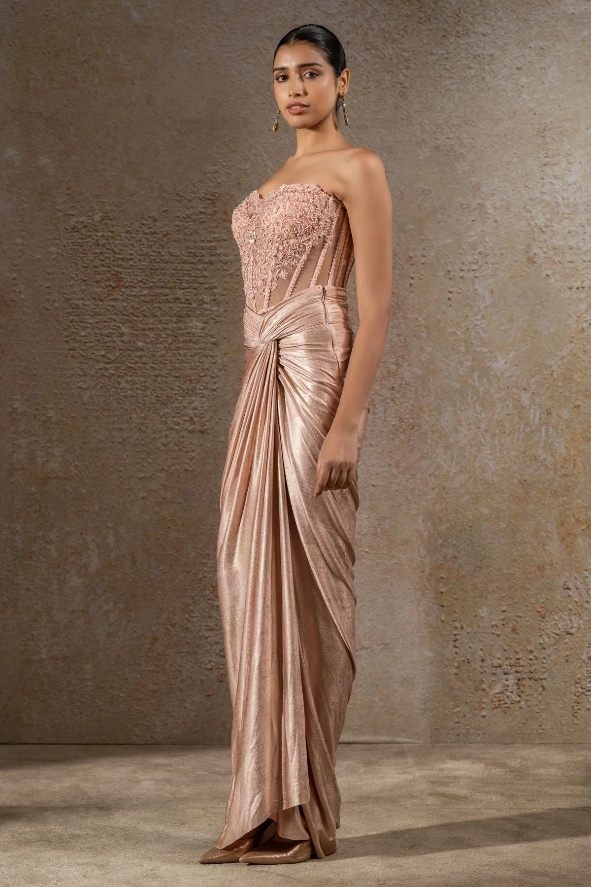 Draped Skirt & Corset Cape - Image 6