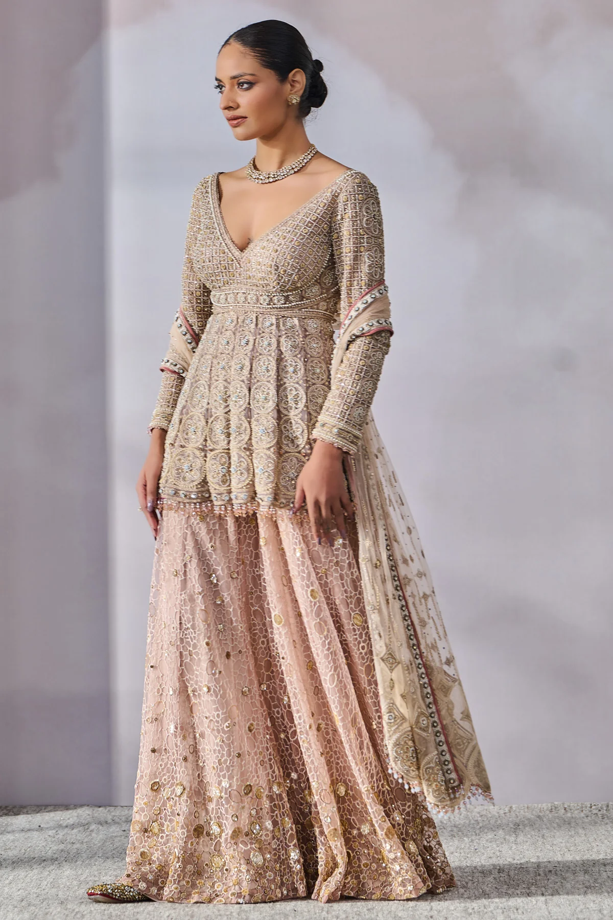 Dupatta Kurta Sharara - Image 2