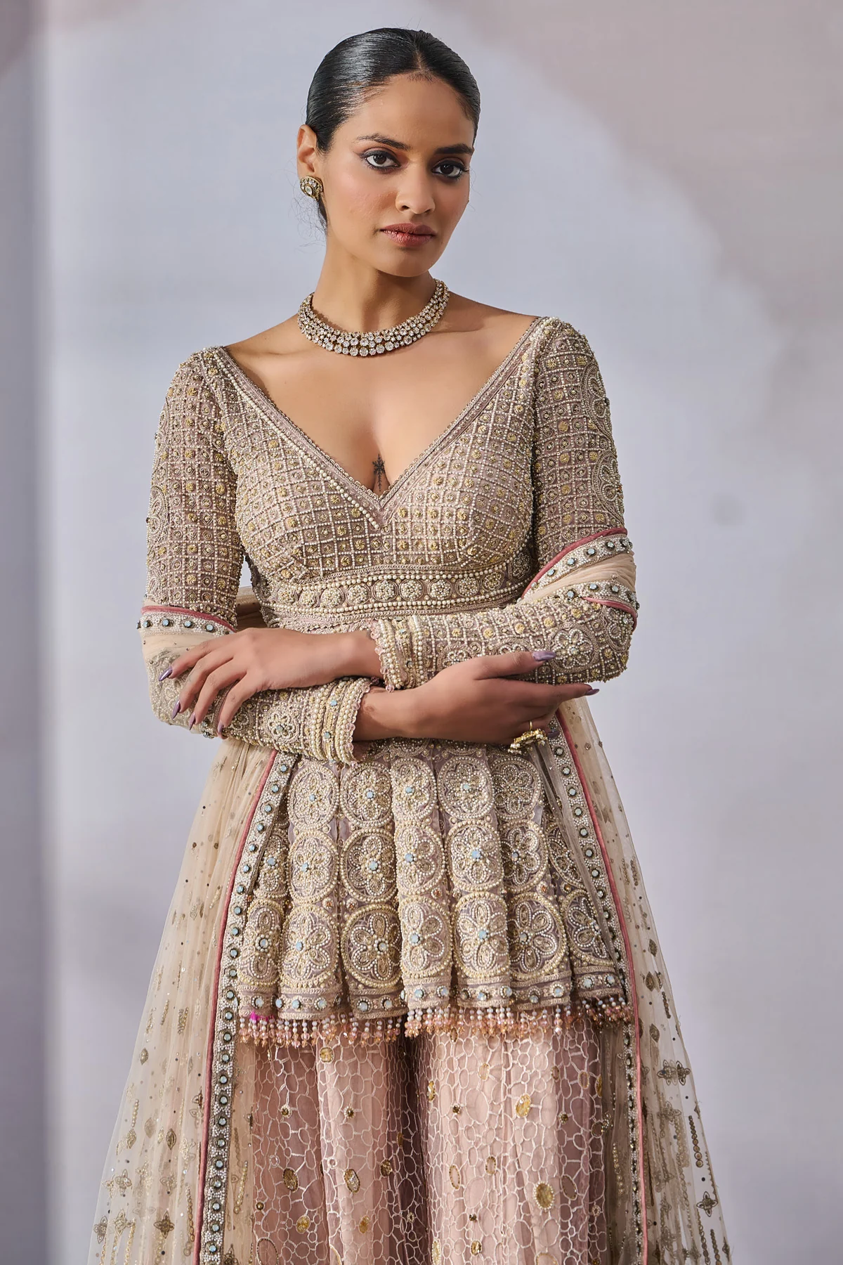 Dupatta Kurta Sharara - Image 3