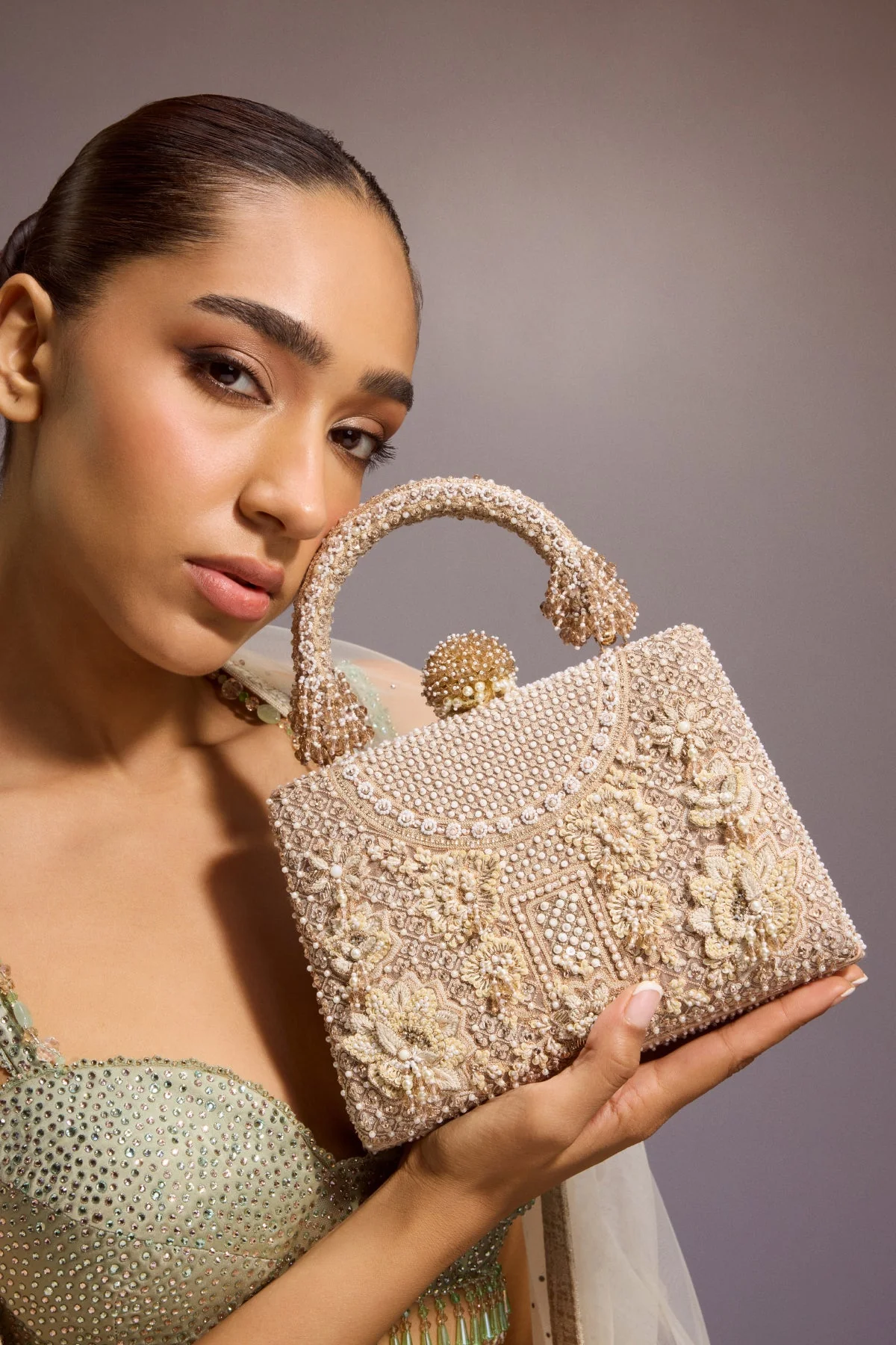 Embroidered Handbag - Image 2