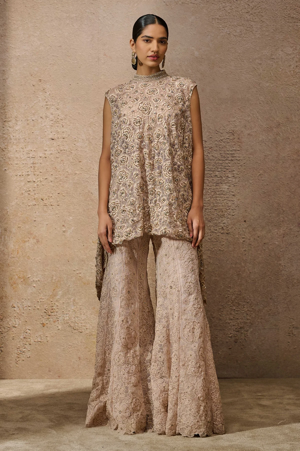 Floralâ Embroideredâ Sharara