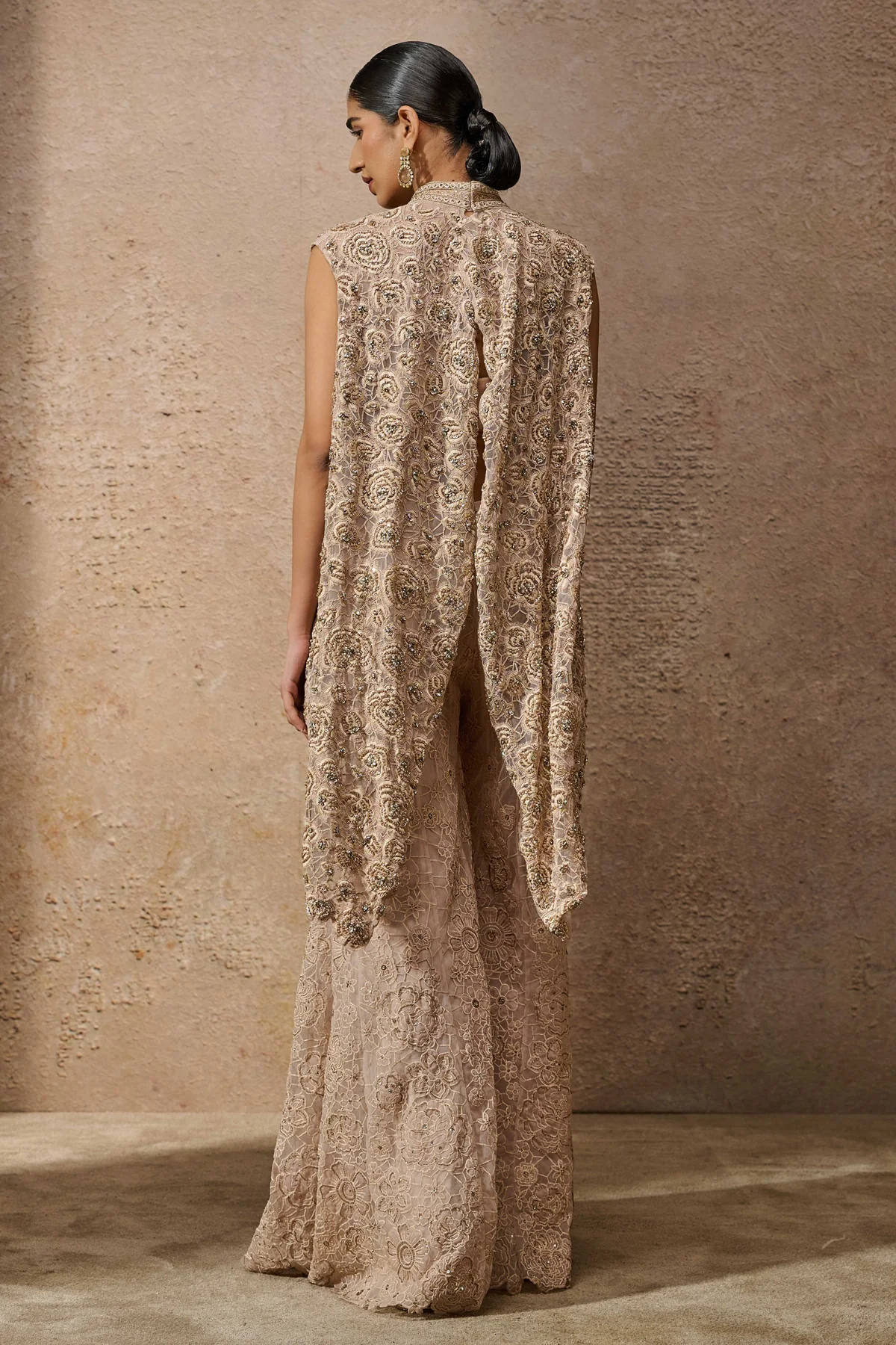 Floralâ Embroideredâ Sharara - Image 4