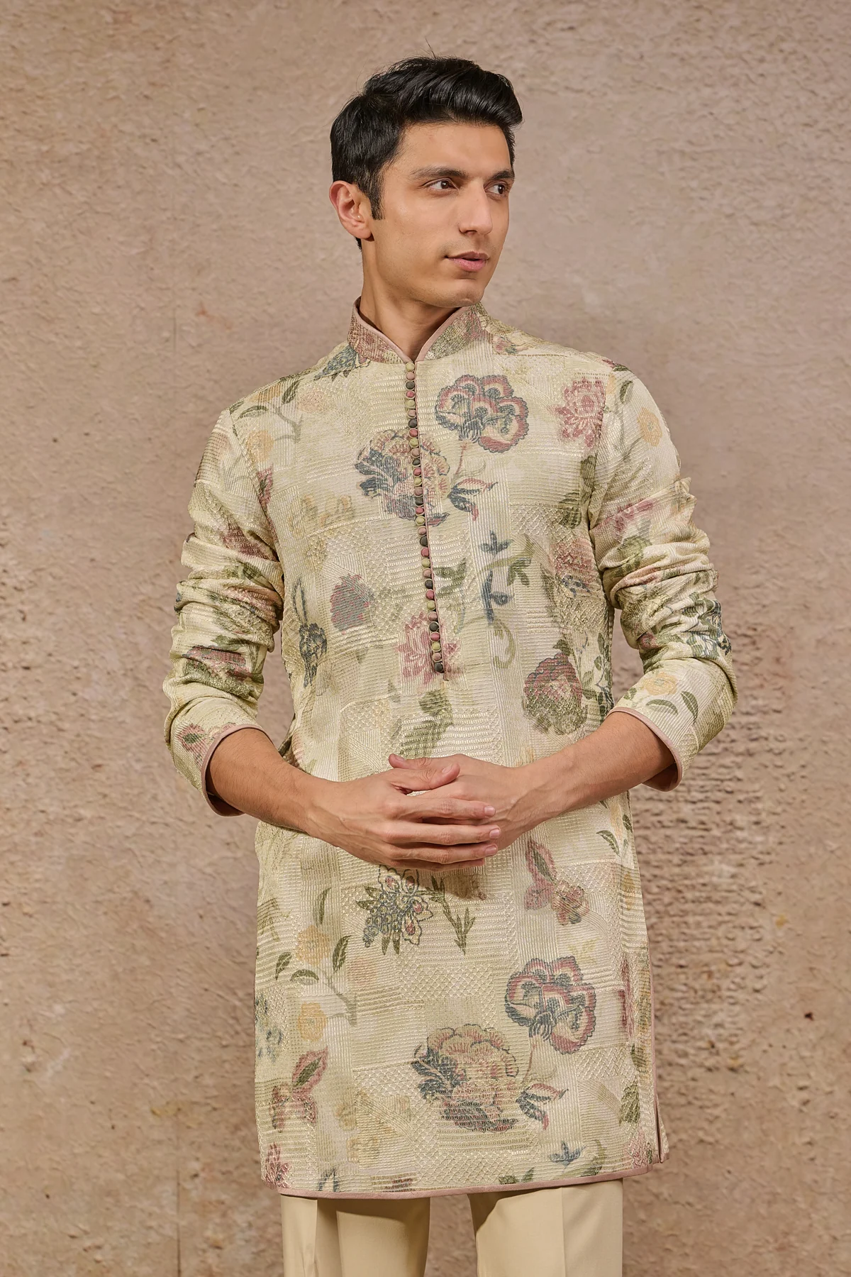 Floral Motif Kurta - Image 2