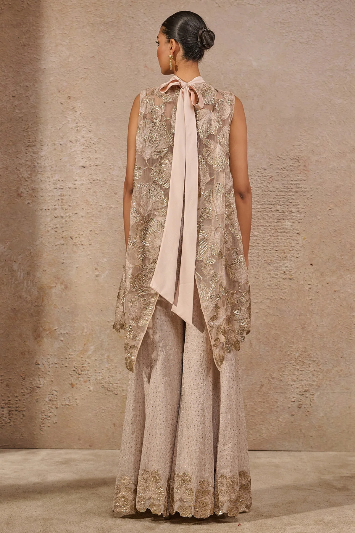 Floral Overlap Sharara Set - Image 4