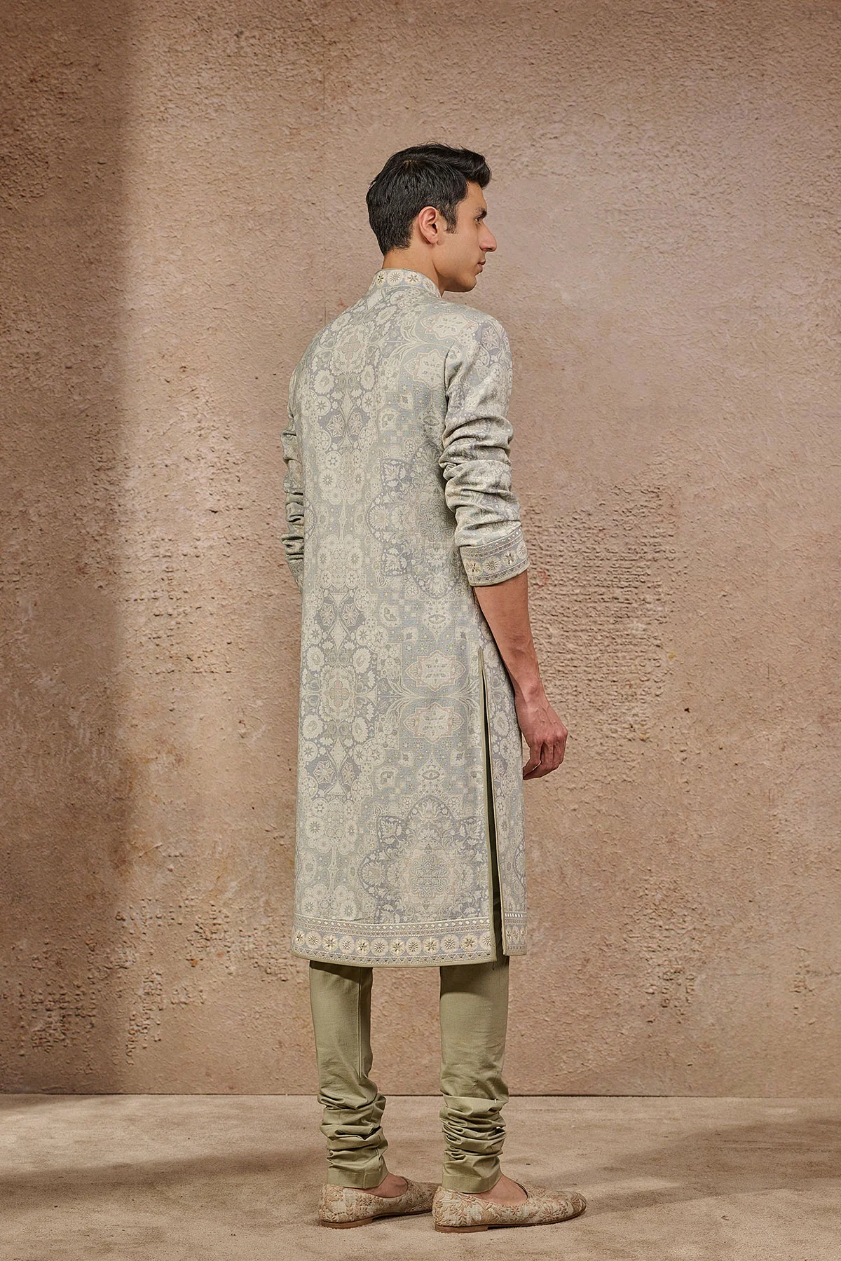 Front Open Printed Kurta - Image 4