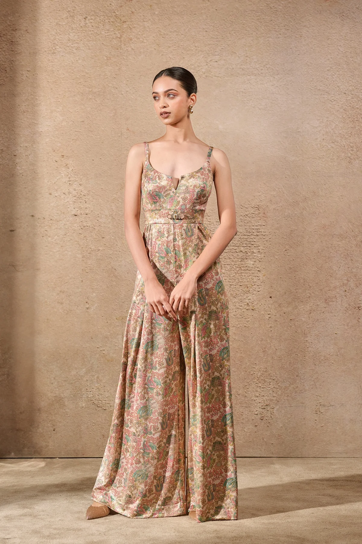 Hand Embroidered Floral Jumpsuit - Image 2