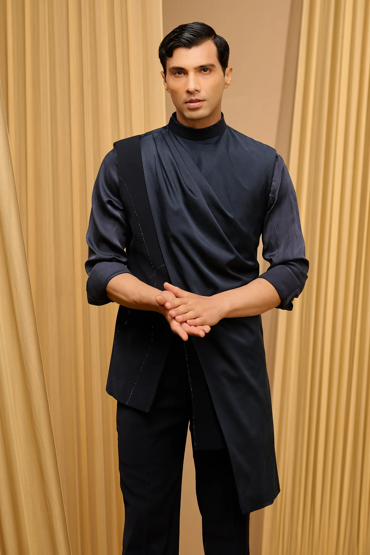 Indo Western Waistcoat Set - Image 3