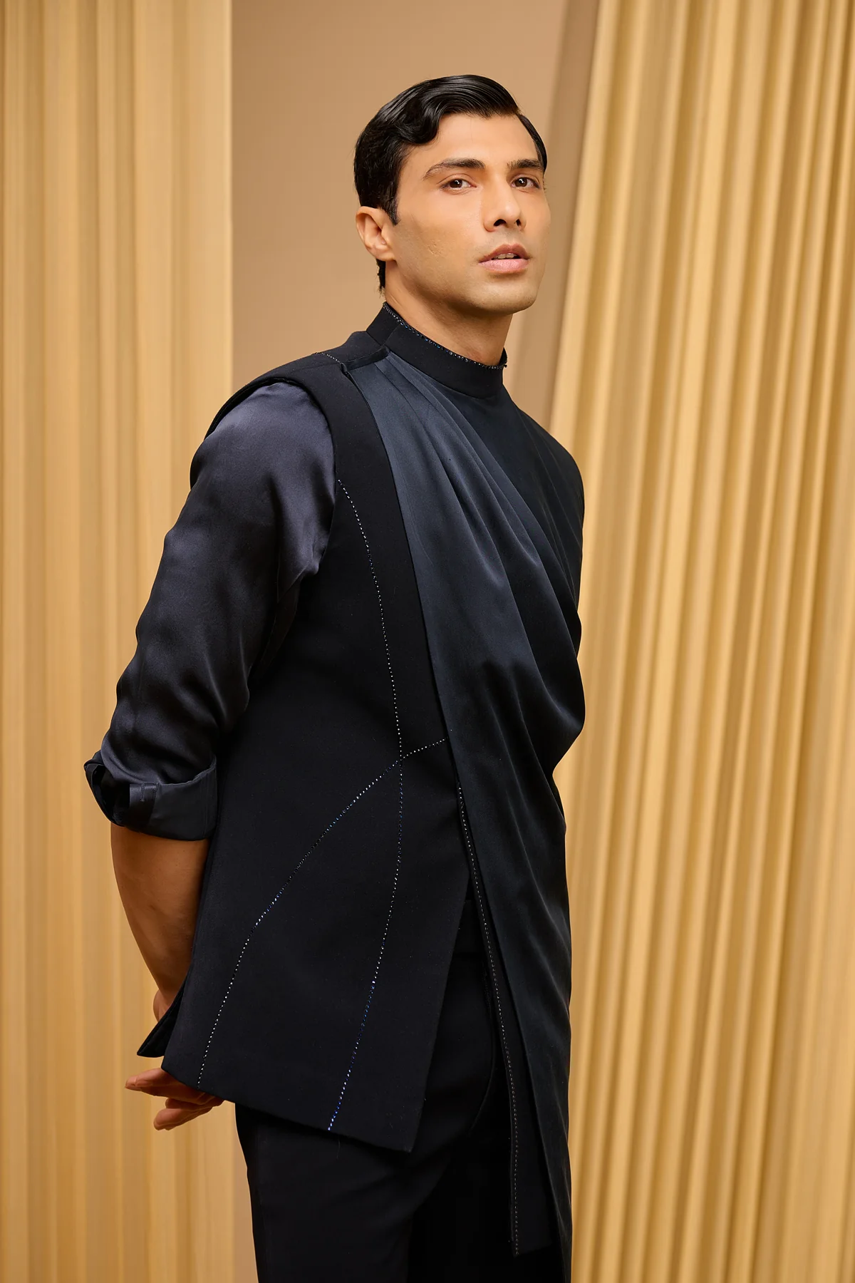 Indo Western Waistcoat Set - Image 4