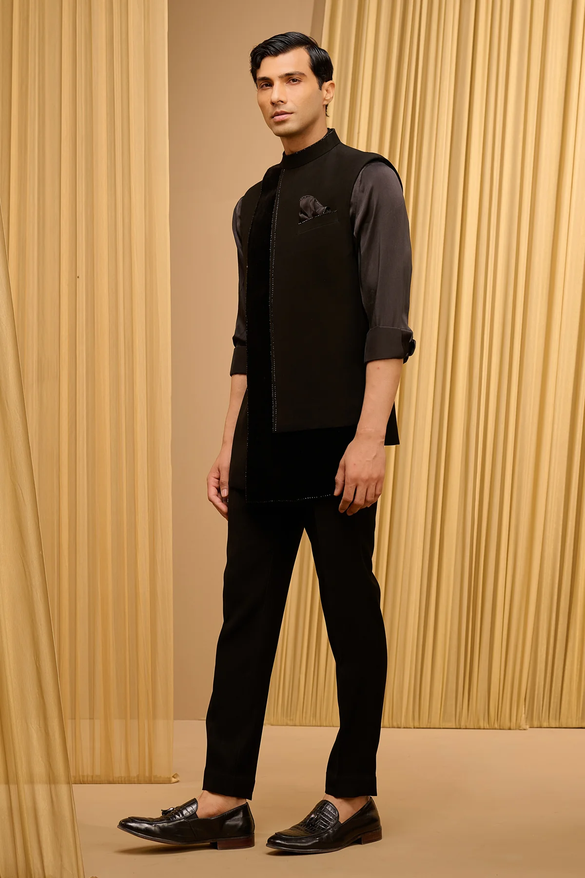 Indo Western Waistcoat Set - Image 2